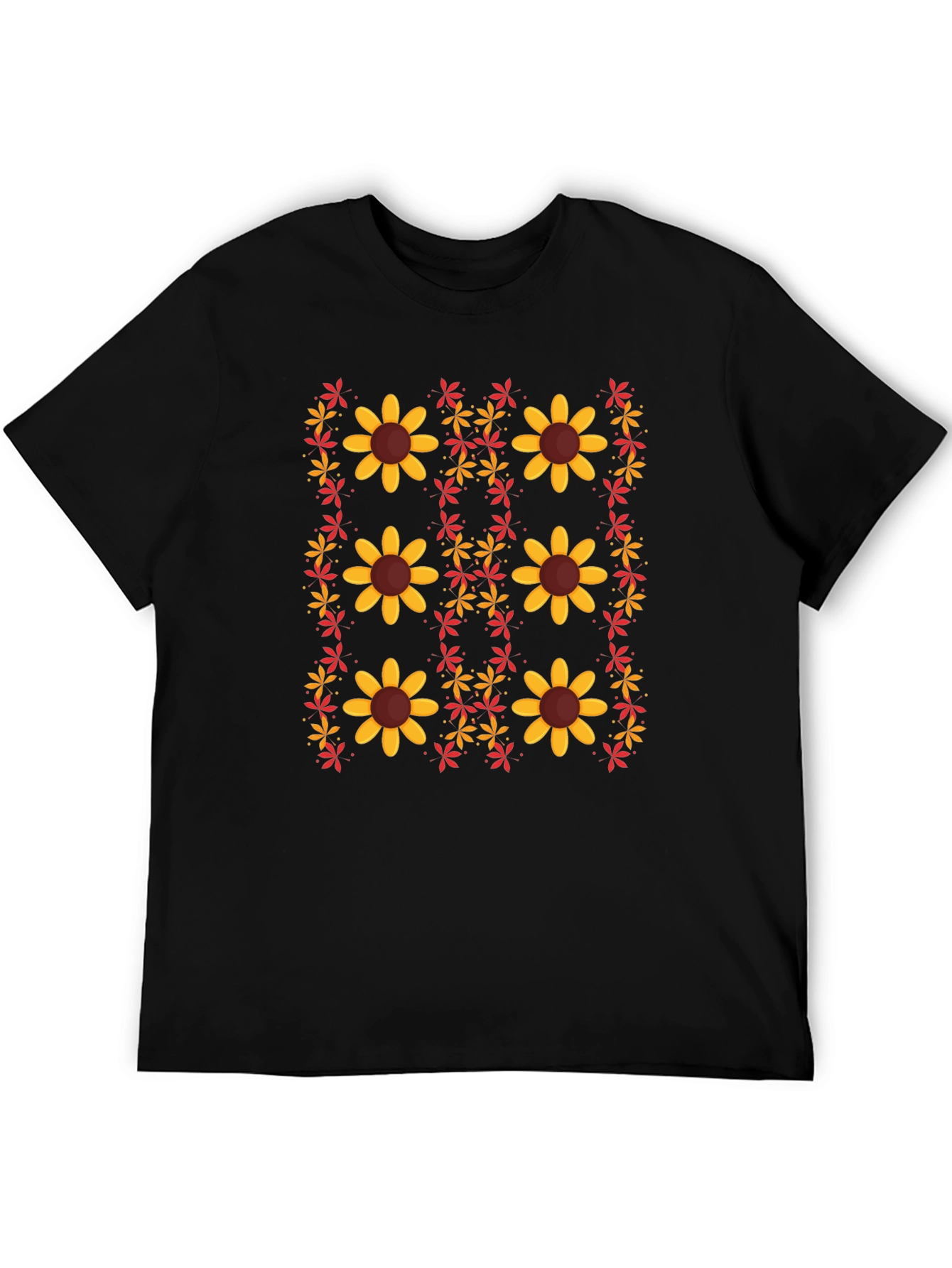 Floral Print Crew Neck T-Shirt