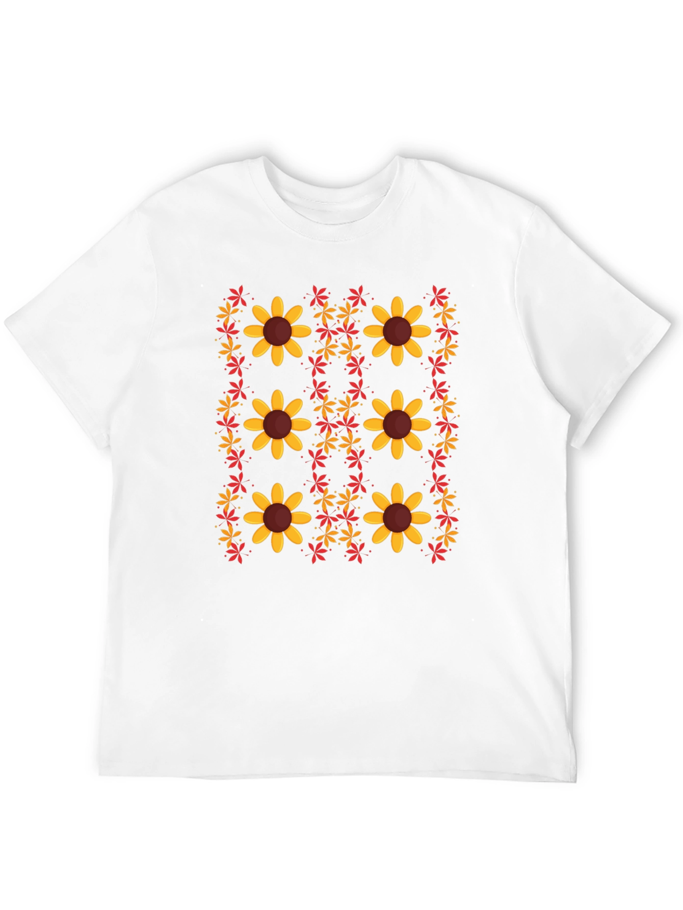 Floral Print Crew Neck T-Shirt