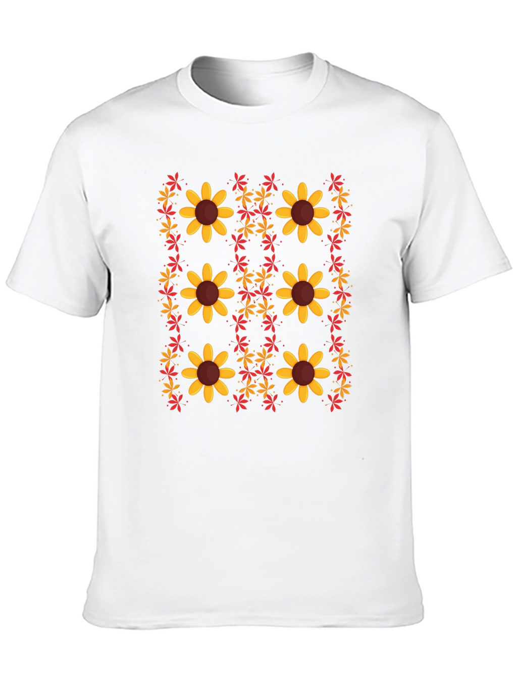 Floral Print Crew Neck T-Shirt