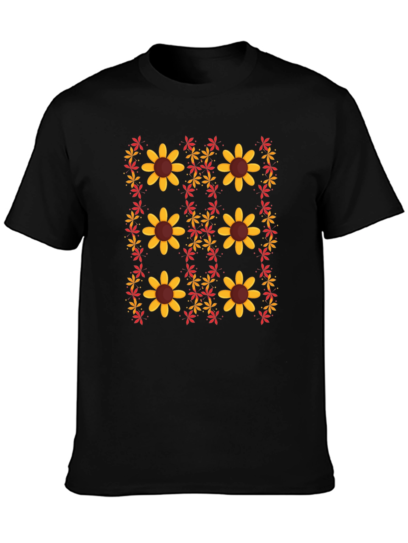 Floral Print Crew Neck T-Shirt