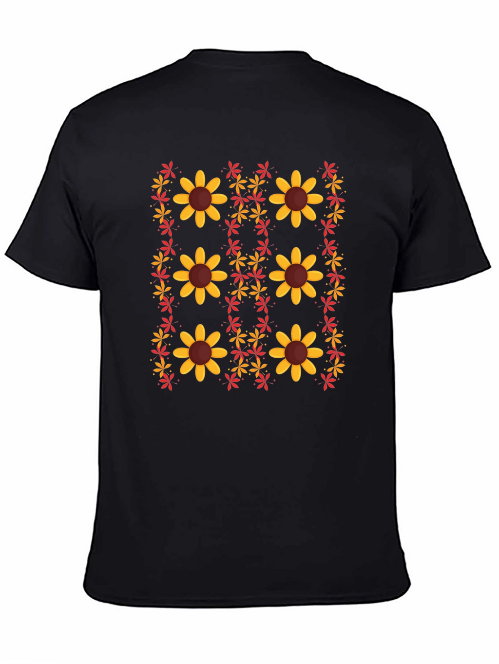 Floral Print Crew Neck T-Shirt