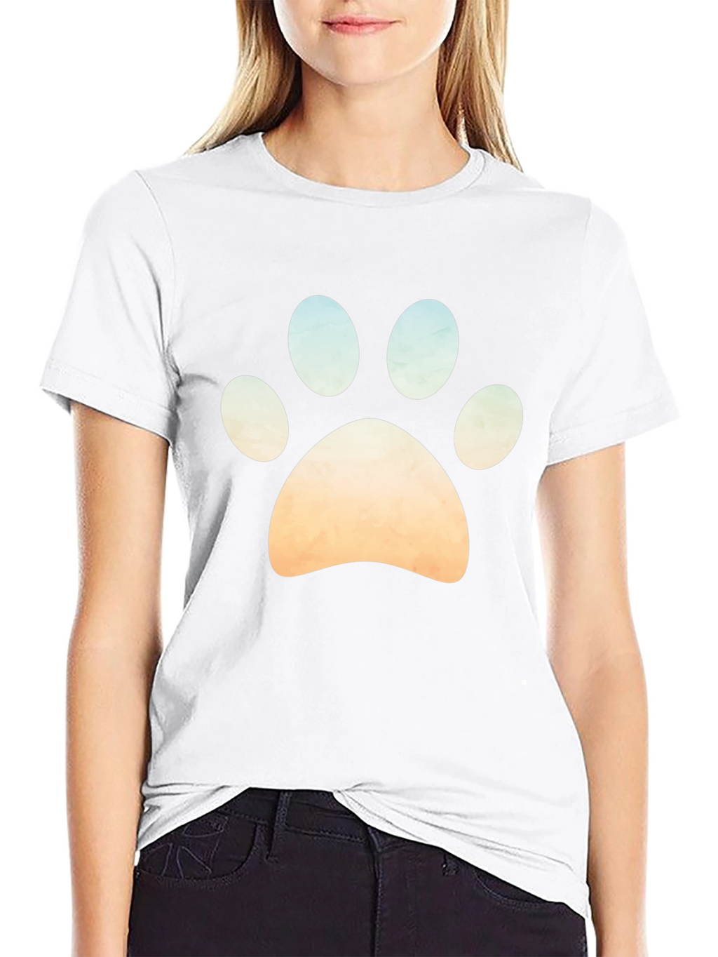 Paw Print Graphic Tee - Casual Style