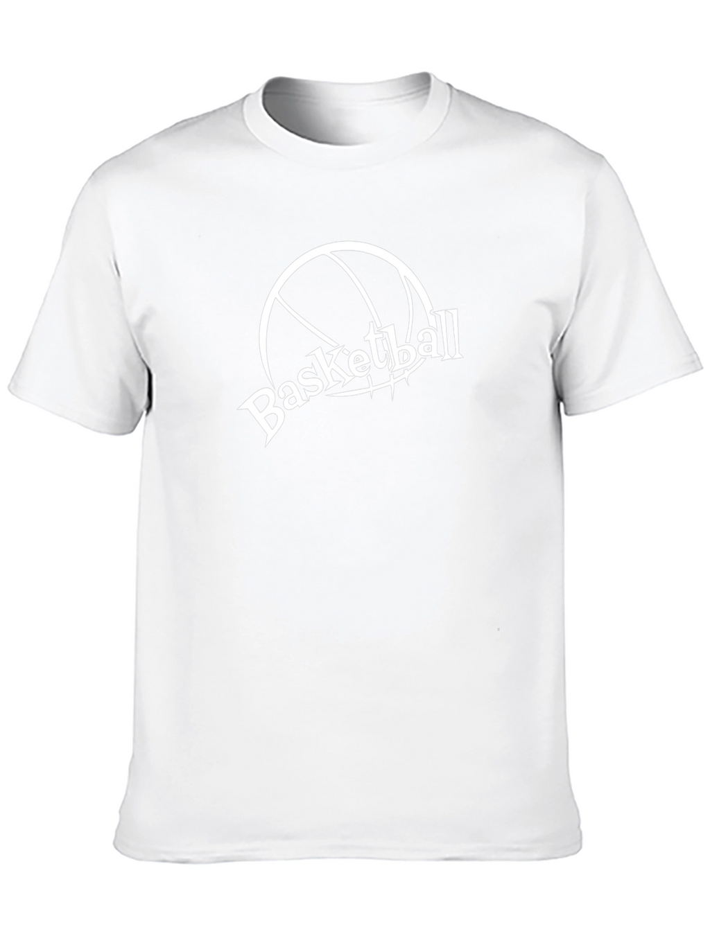 Basketball Graphic Tee - Black Cotton T-Shirt
