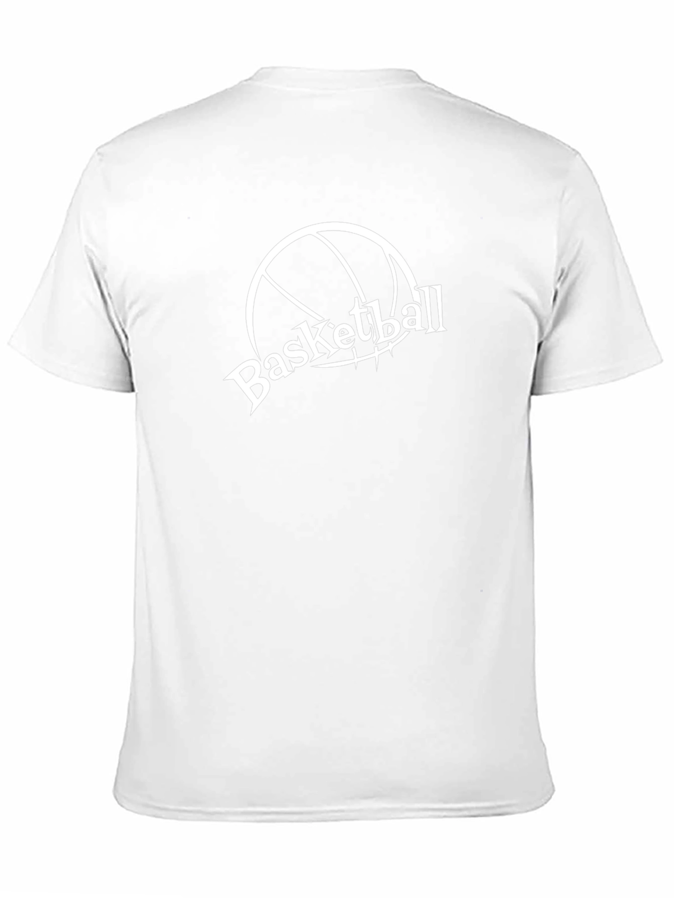 Basketball Graphic Tee - Black Cotton T-Shirt