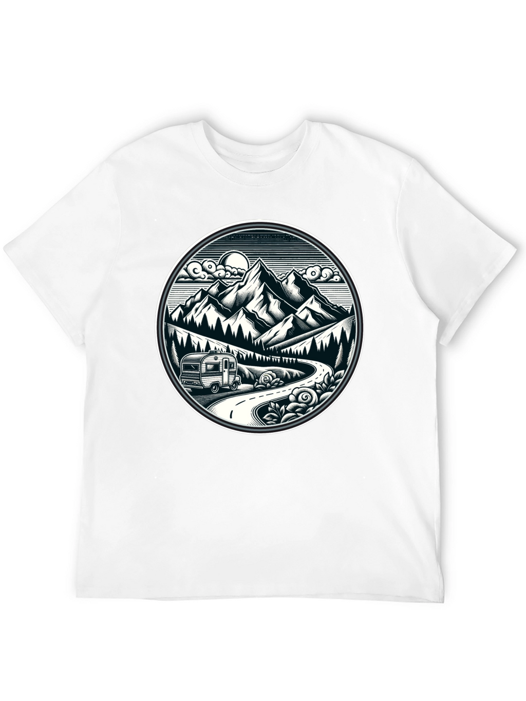 Adventure Awaits T-Shirt - Mountain Road Trip