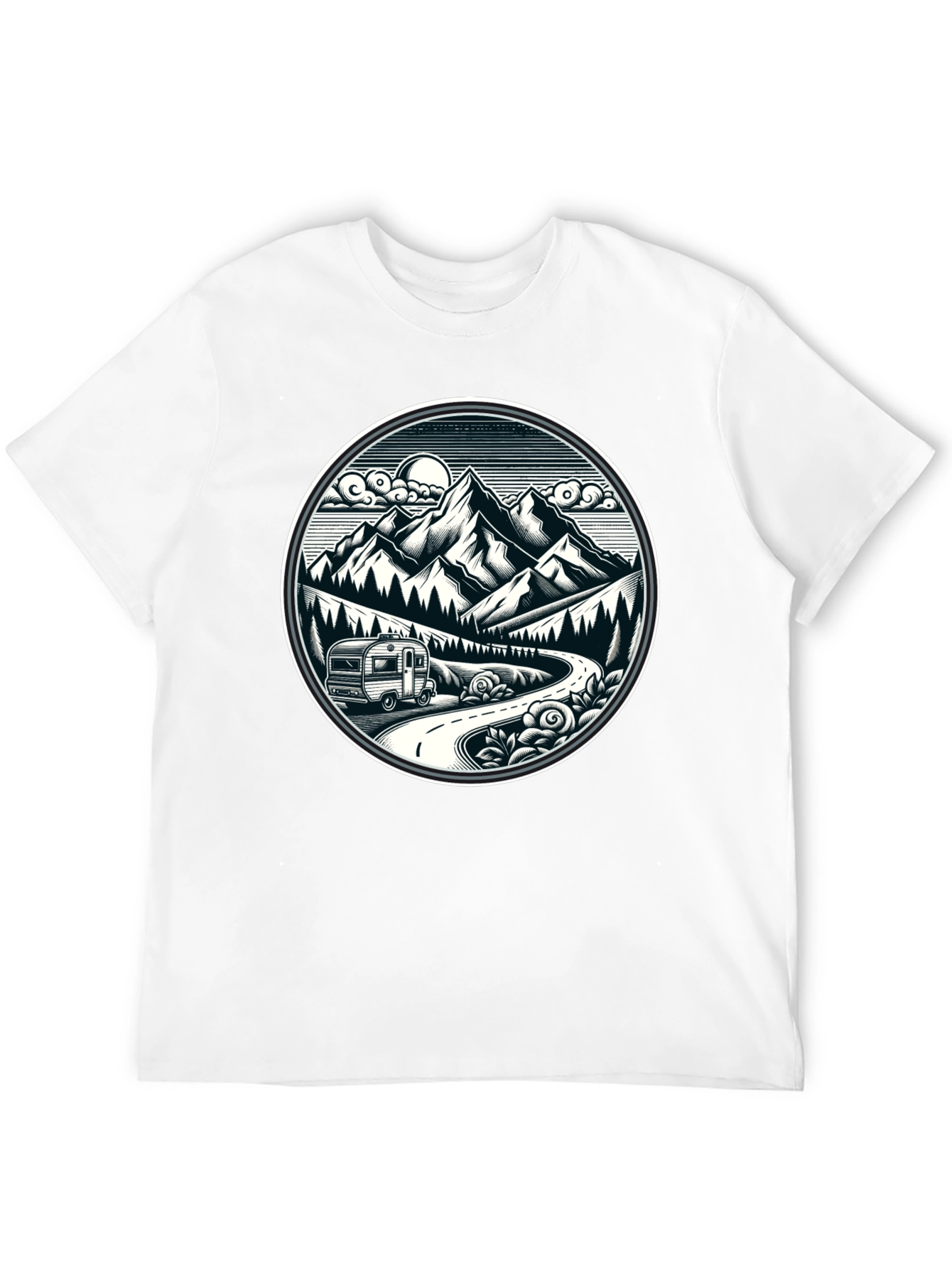 Adventure Awaits T-Shirt - Mountain Road Trip