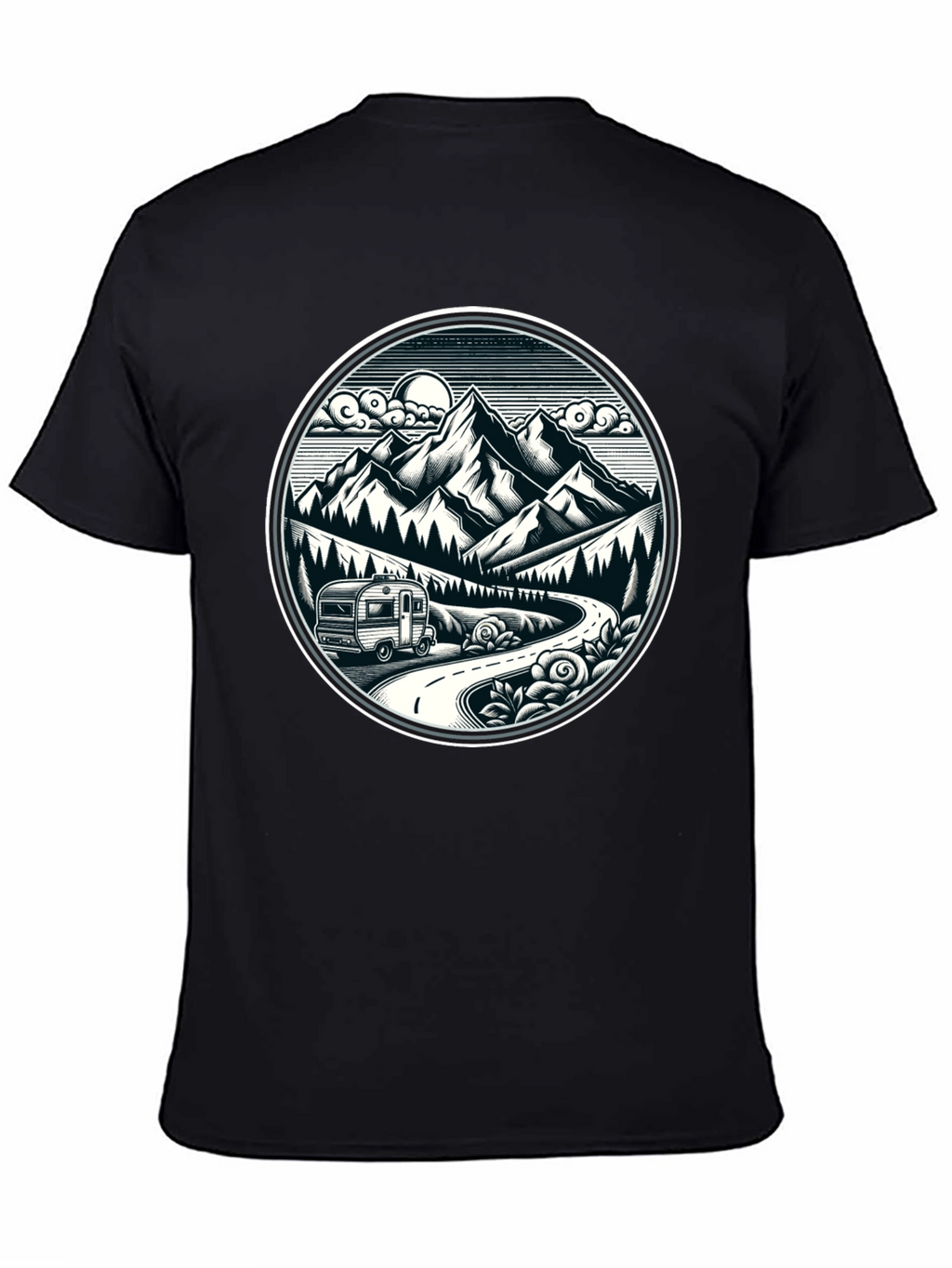 Adventure Awaits T-Shirt - Mountain Road Trip