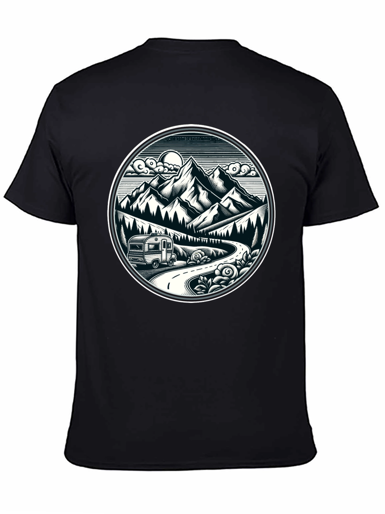 Adventure Awaits T-Shirt - Mountain Road Trip