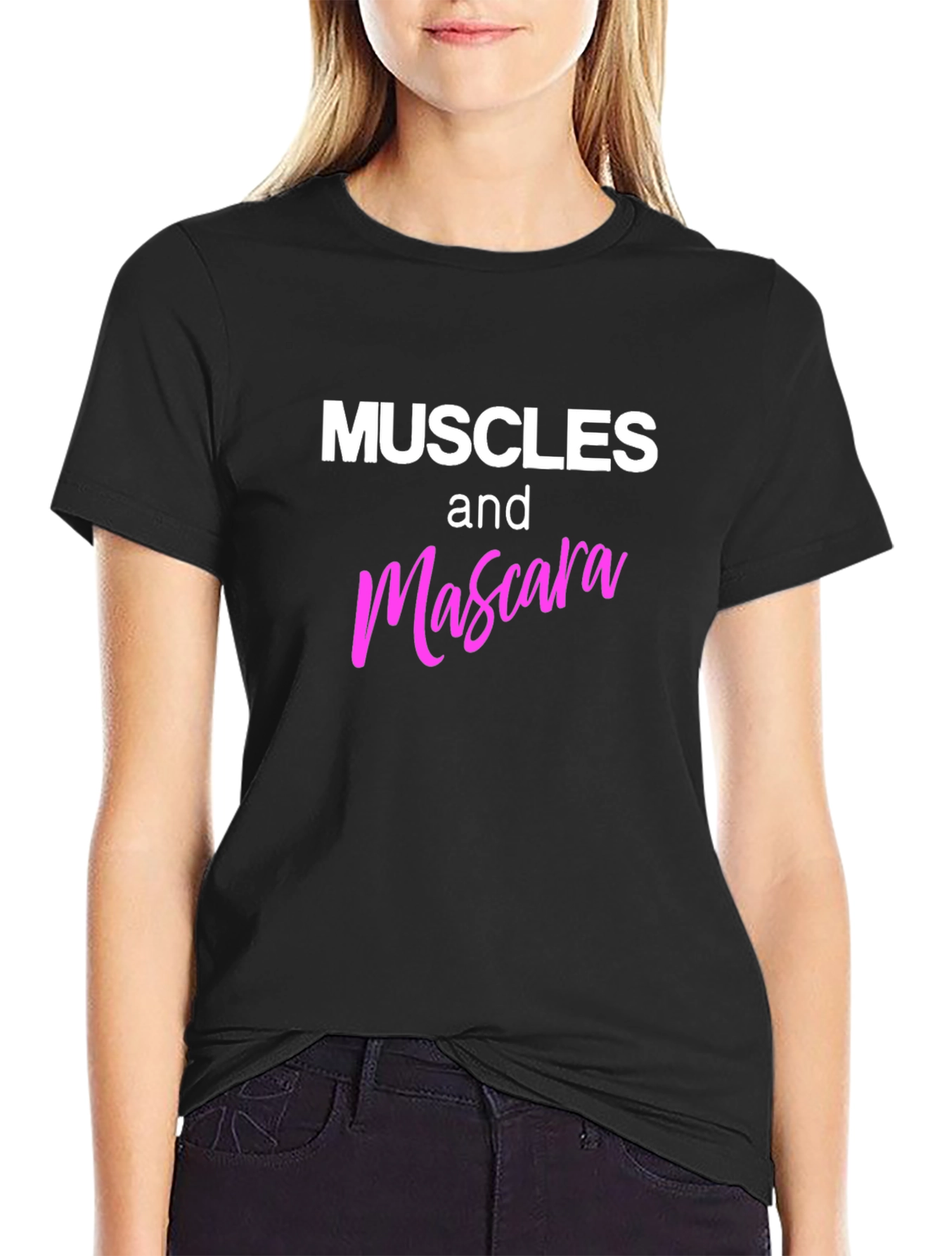 Muscles and Mascara Graphic Tee
