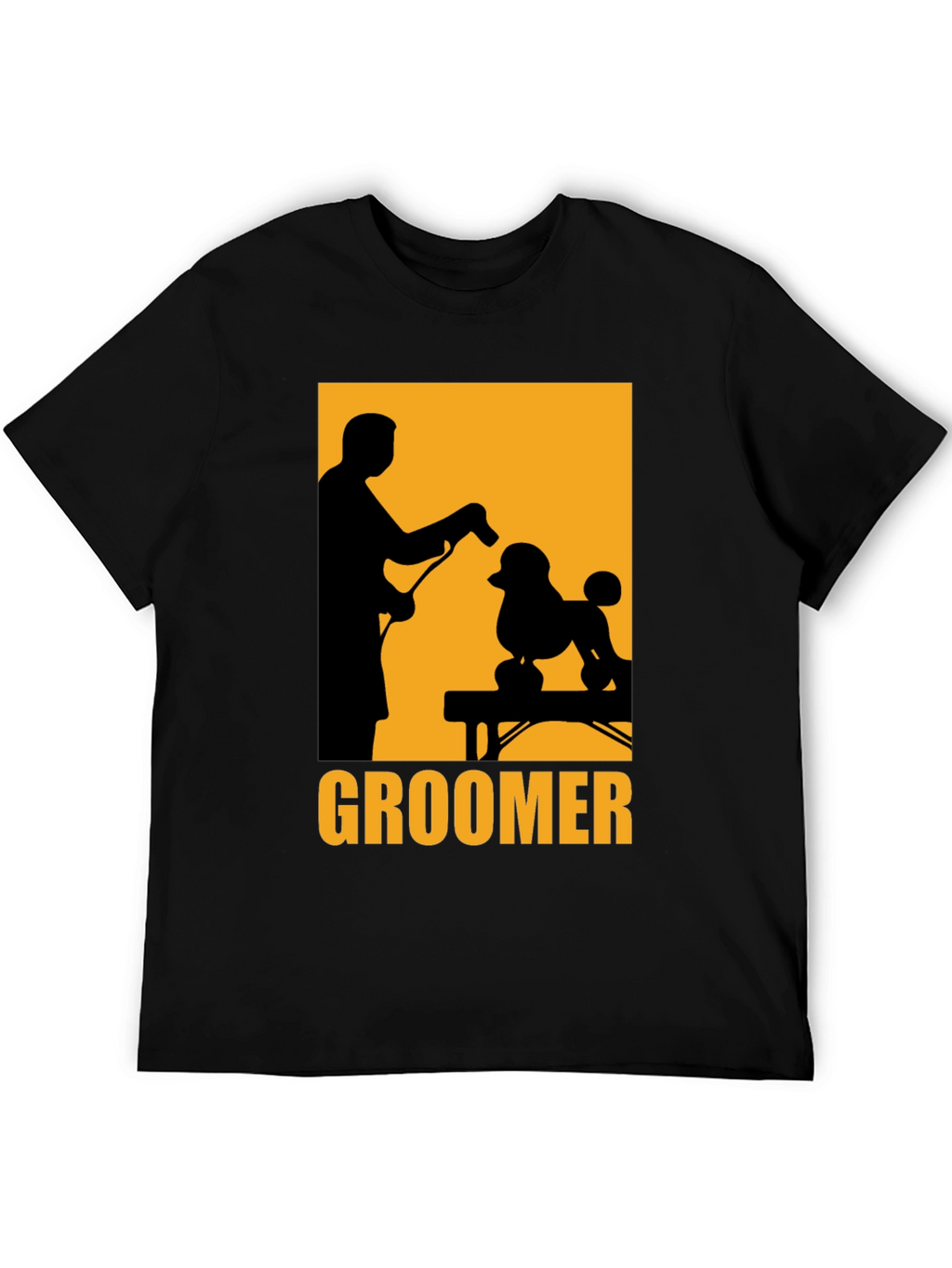 Groomer Poodle Graphic Tee - Pet Styling T-Shirt