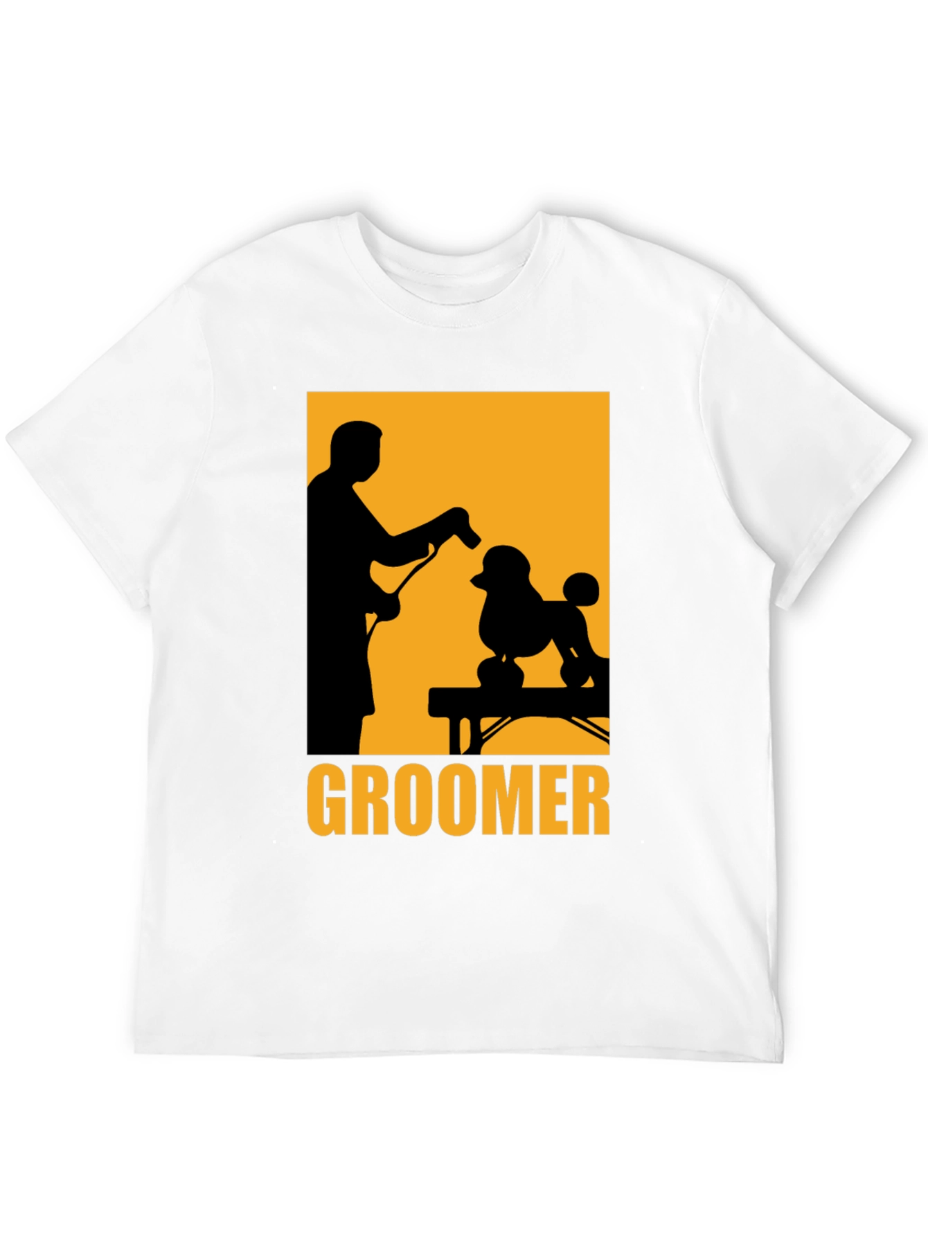 Groomer Poodle Graphic Tee - Pet Styling T-Shirt
