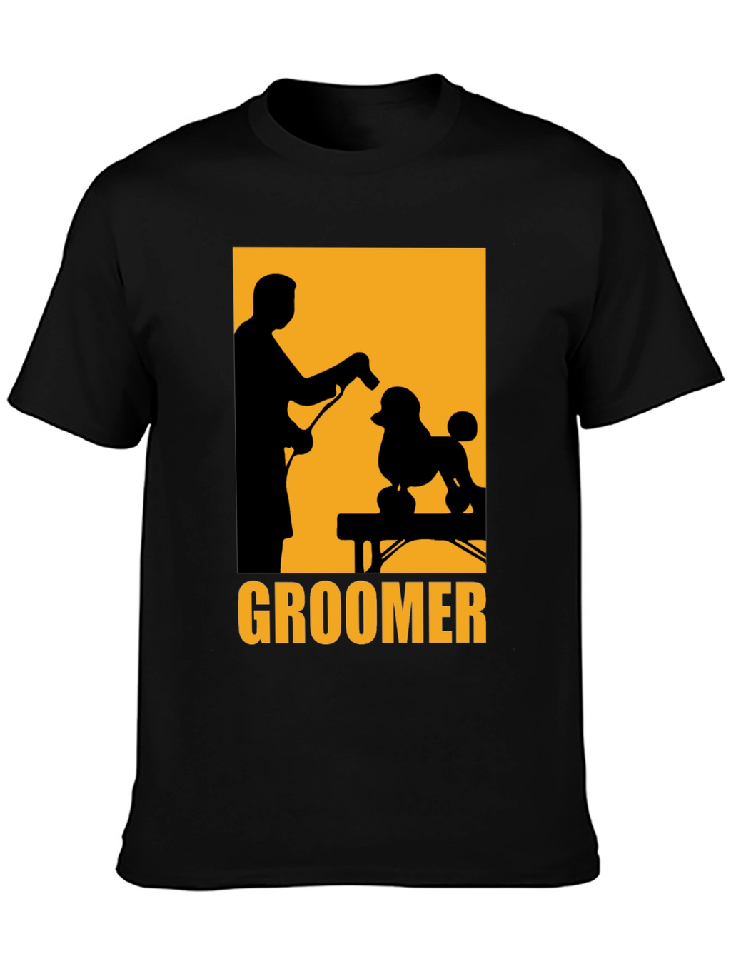 Groomer Poodle Graphic Tee - Pet Styling T-Shirt