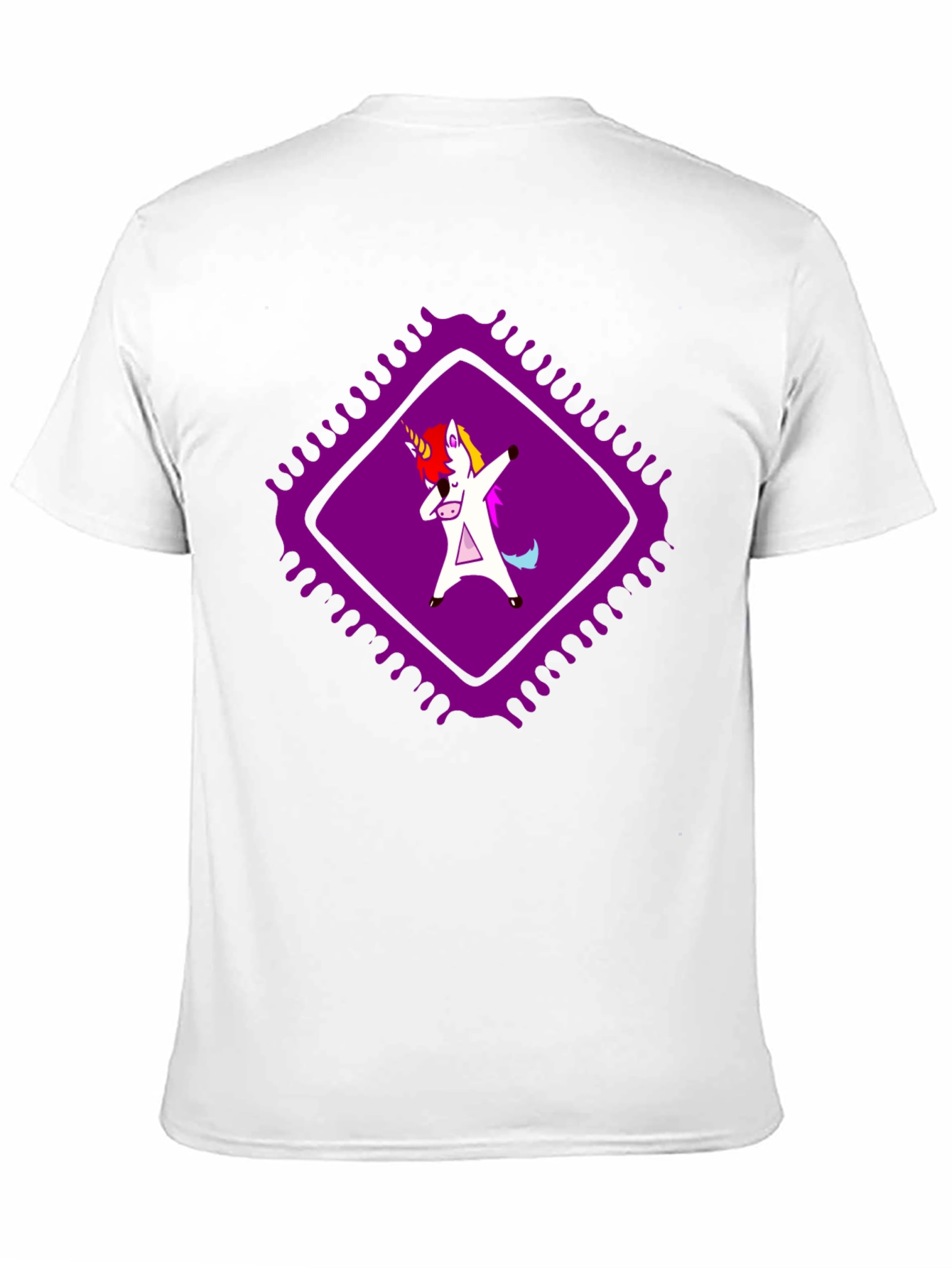 Dabbing Unicorn Graphic Tee - Black