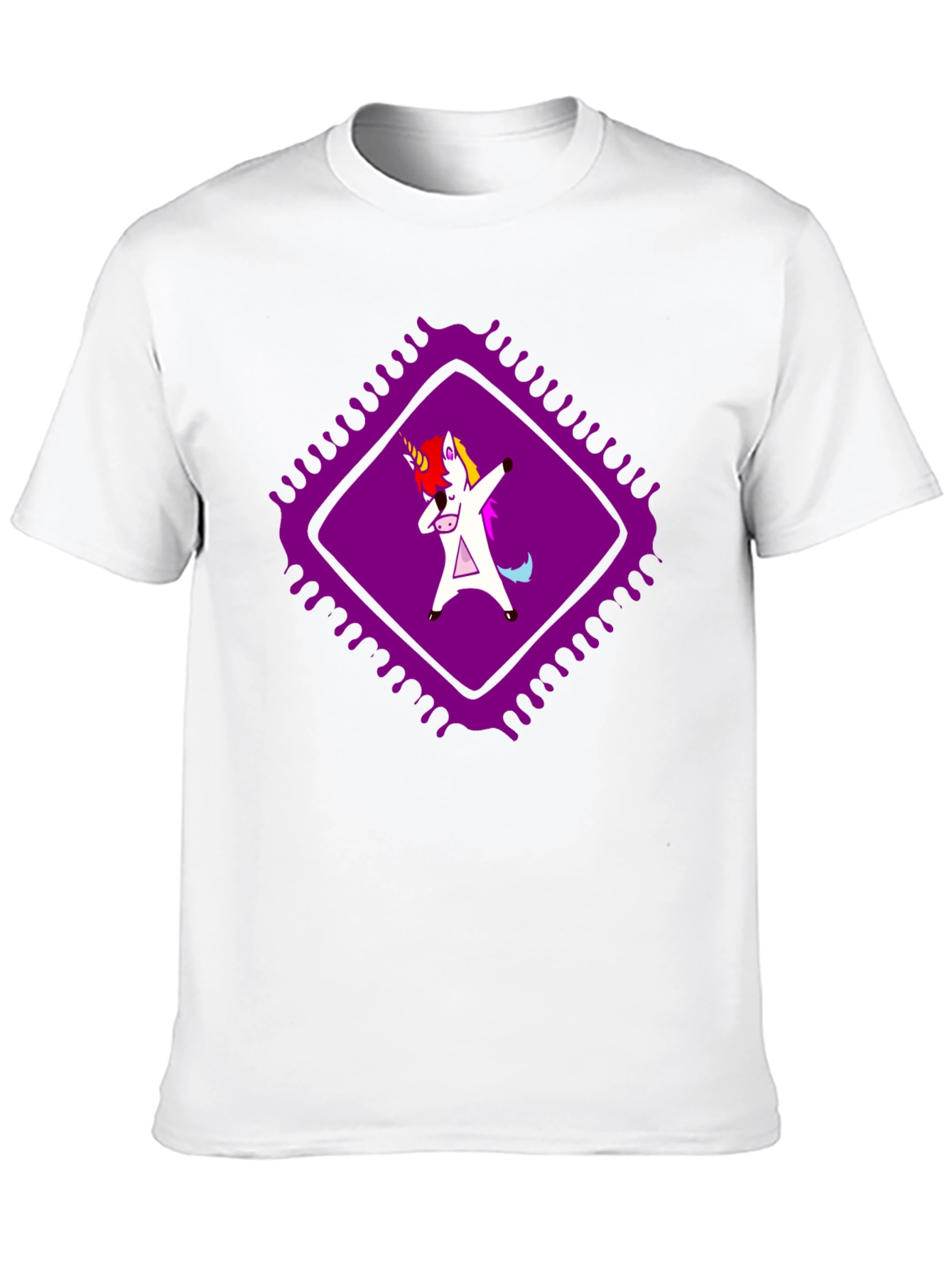 Dabbing Unicorn Graphic Tee - Black