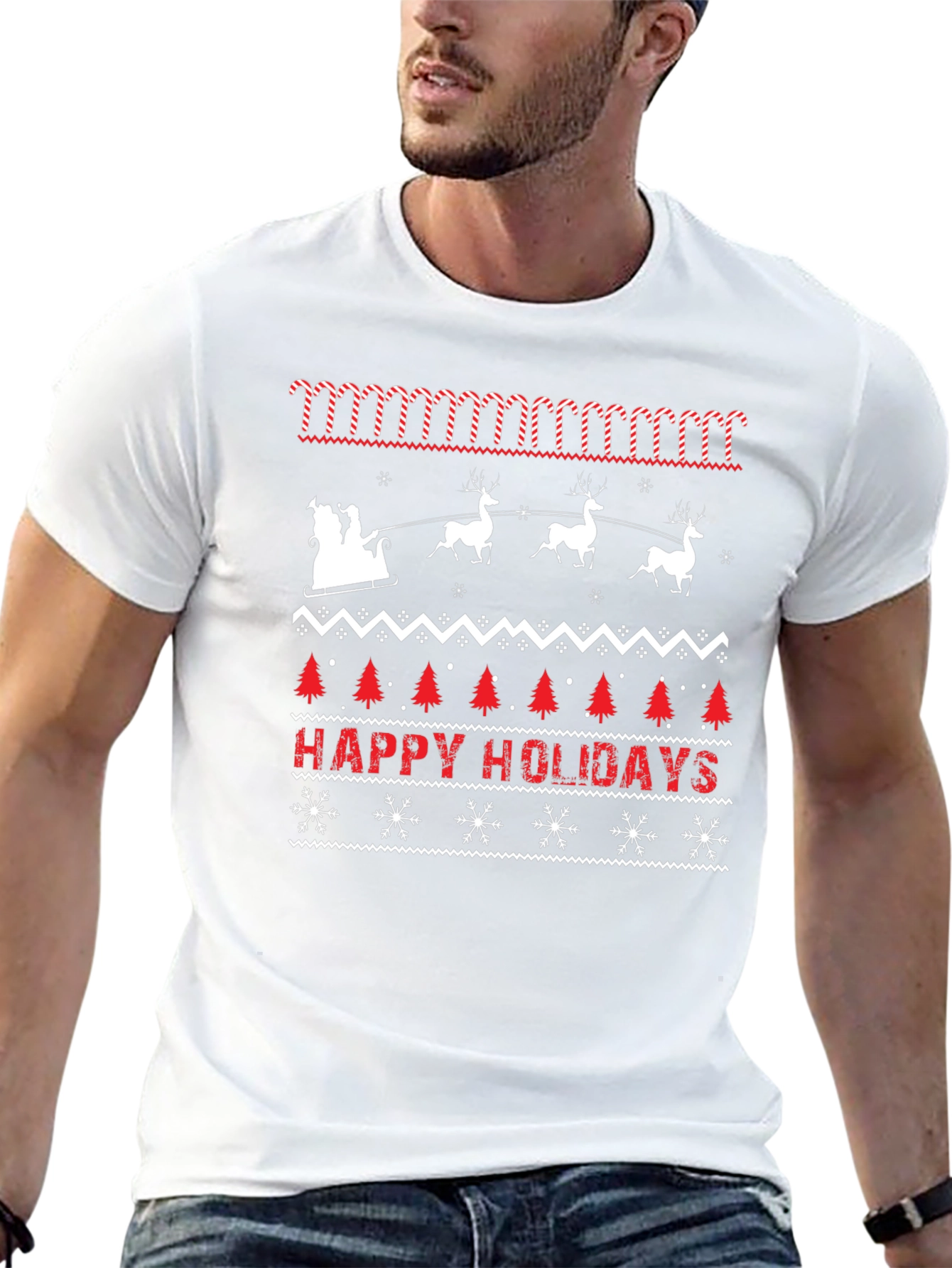 Happy Holidays Christmas Ugly Sweater T-Shirt