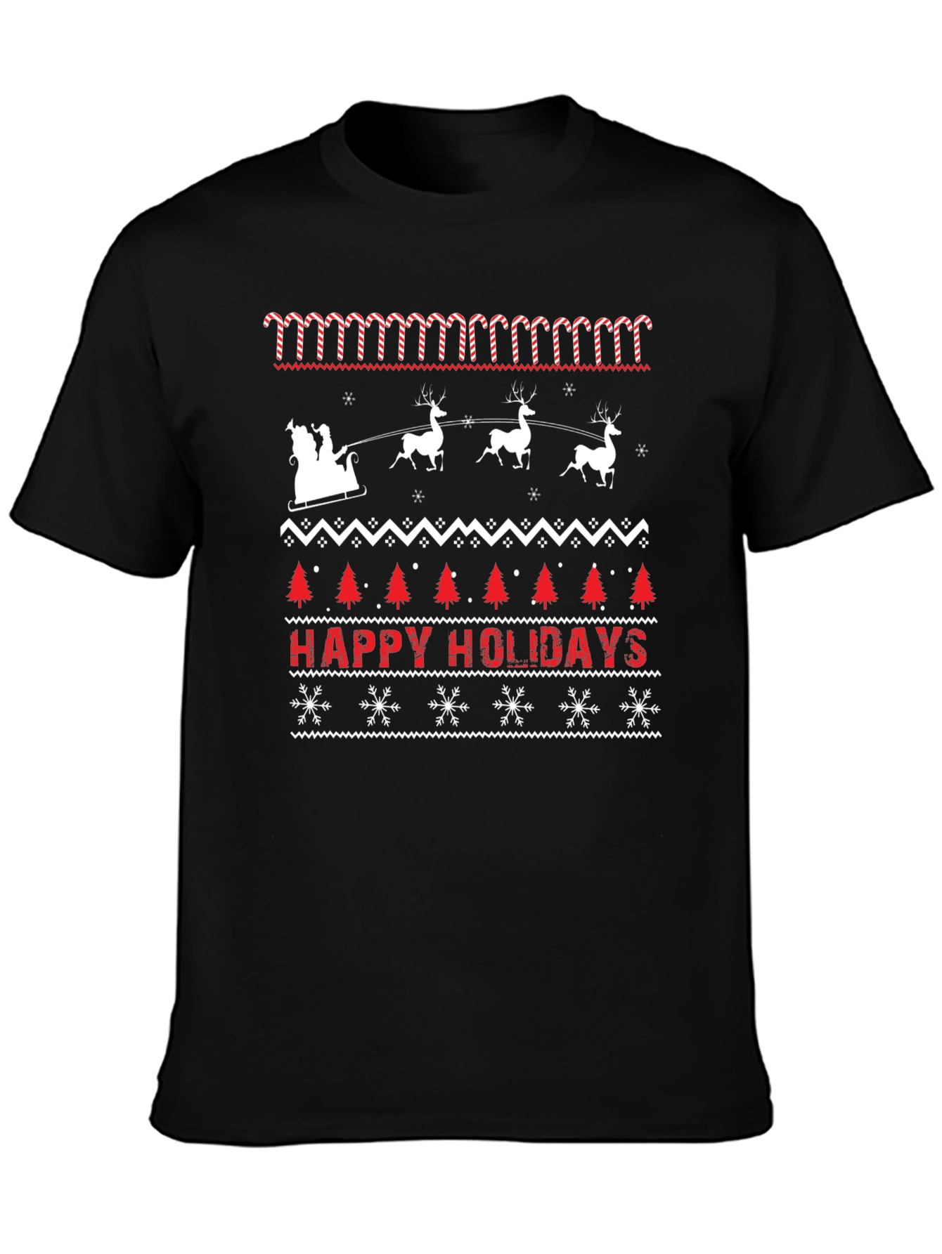 Happy Holidays Christmas Ugly Sweater T-Shirt