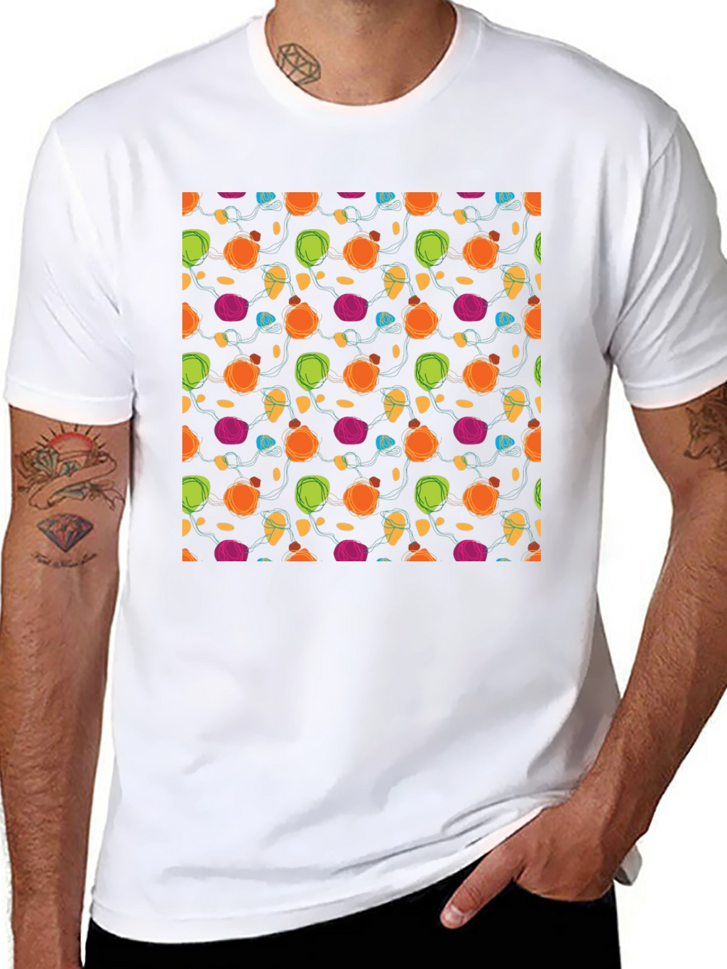 Festive Lights Patterned T-Shirt