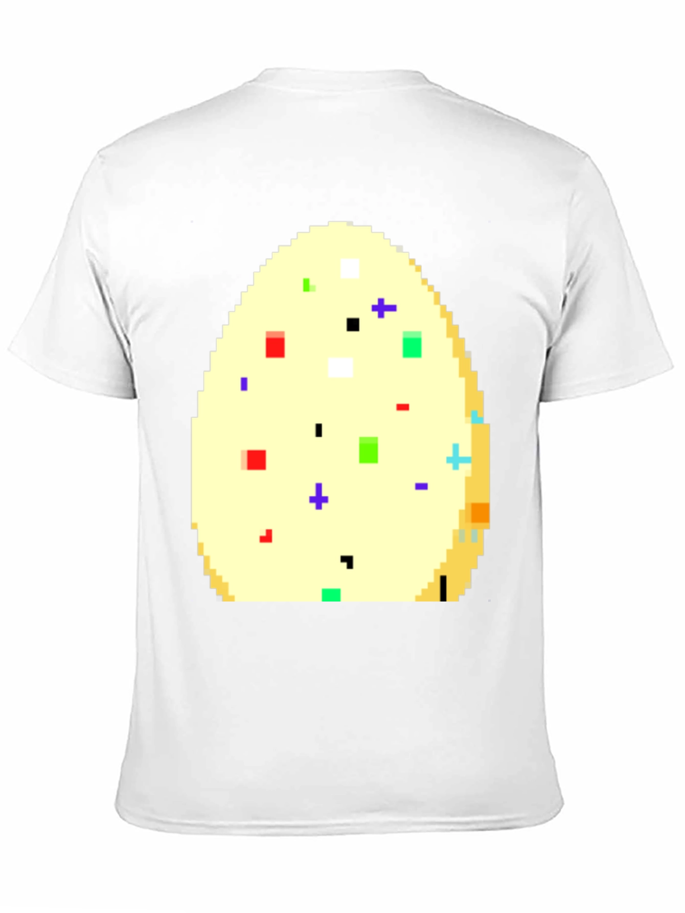 Pixelated Easter Egg Graphic Tee - Black