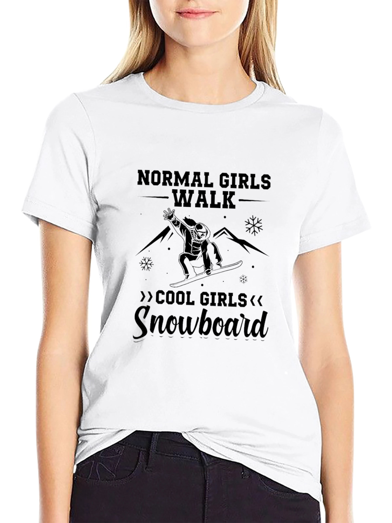 Cool Girls Snowboard Graphic T-Shirt