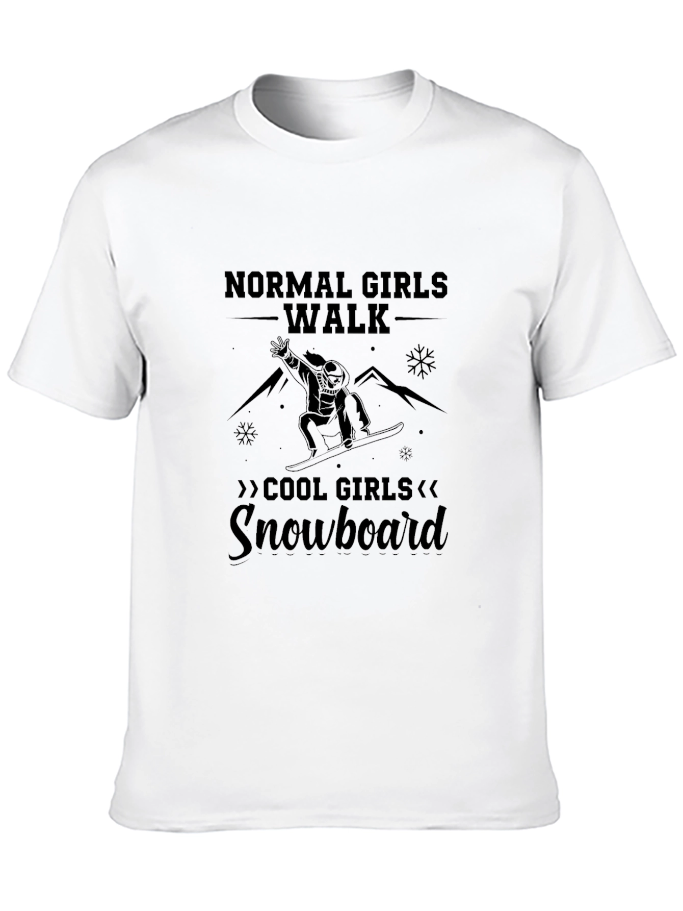 Cool Girls Snowboard Graphic T-Shirt
