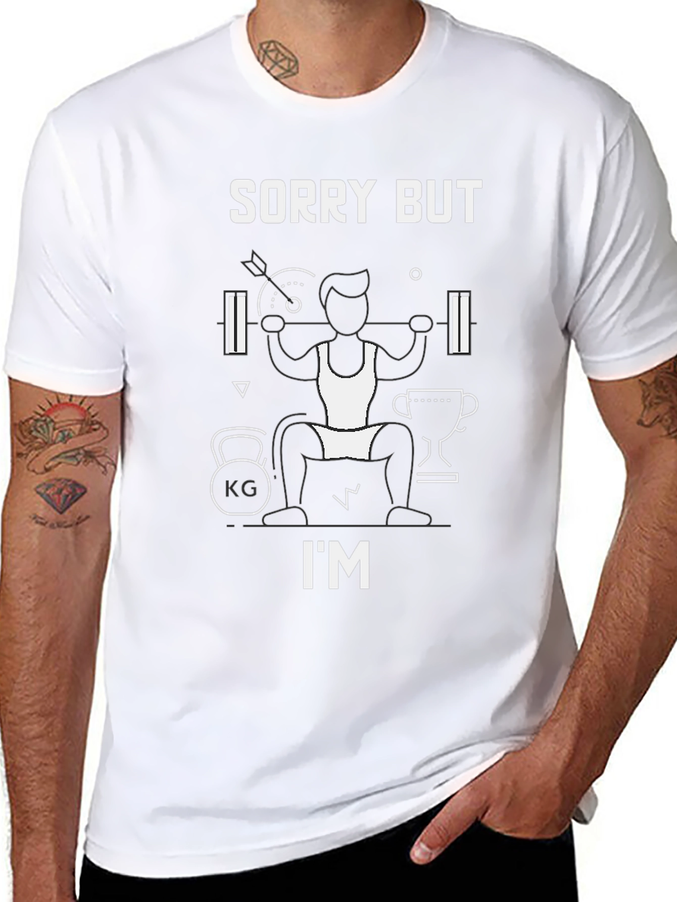 Sorry But Im Lifting T-Shirt Gym Fitness Workout Tee
