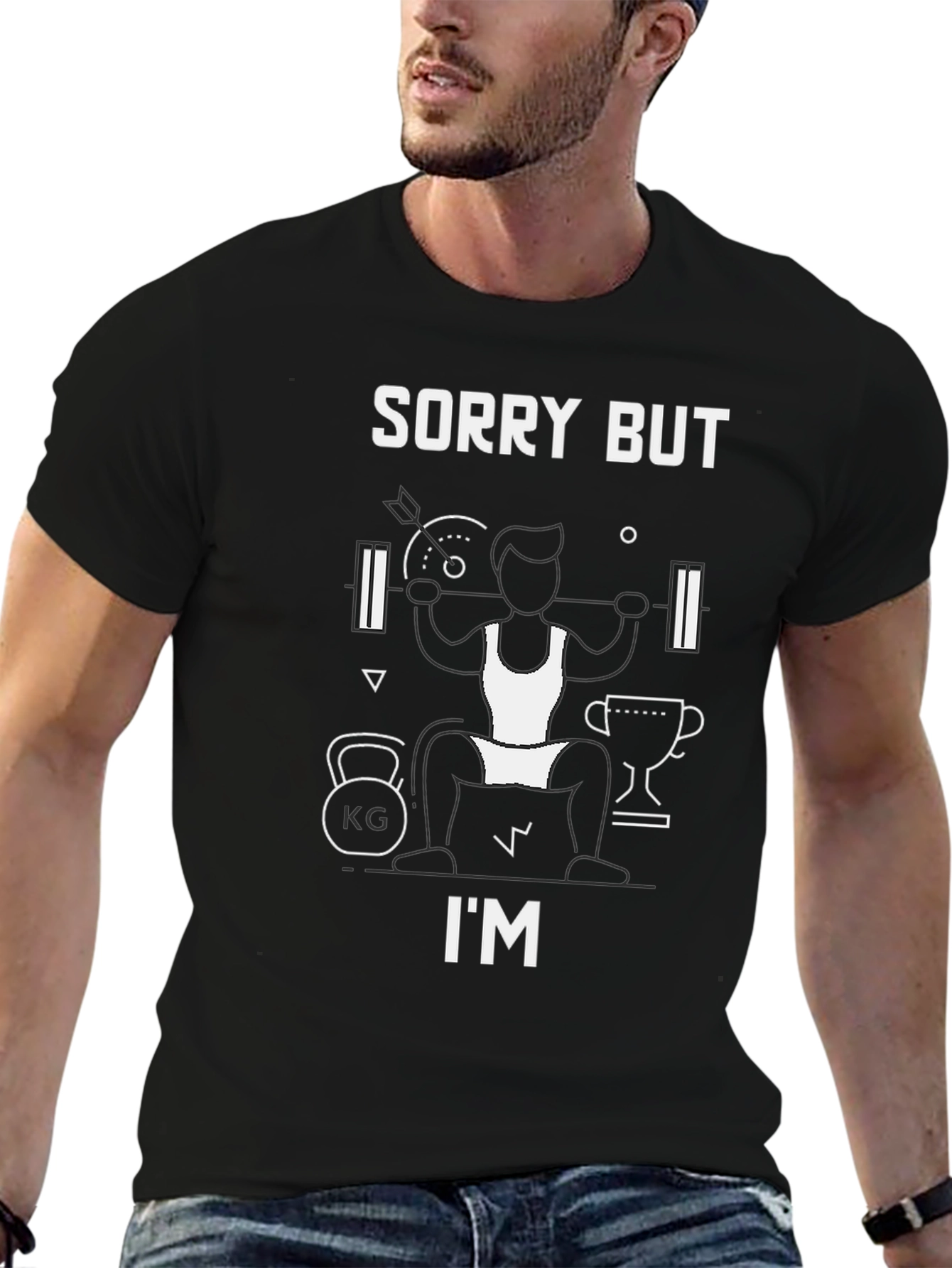 Sorry But Im Lifting T-Shirt Gym Fitness Workout Tee