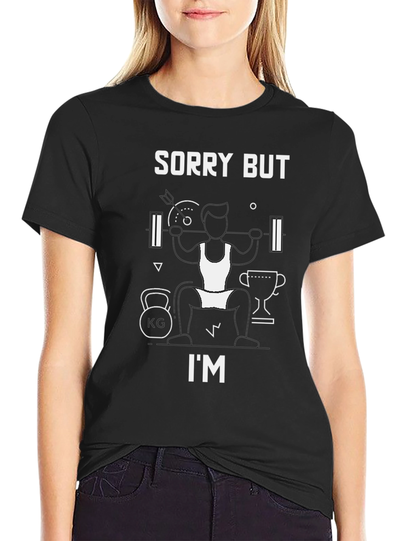Sorry But Im Lifting T-Shirt Gym Fitness Workout Tee