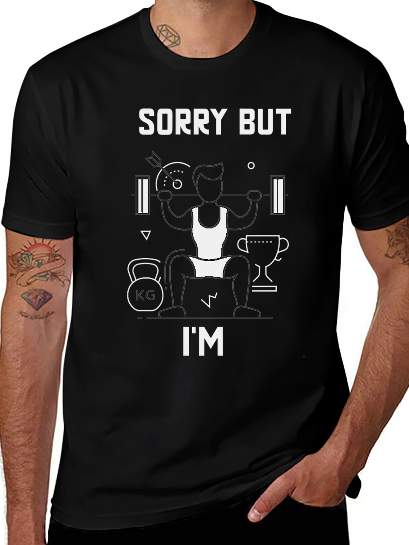 Sorry But Im Lifting T-Shirt Gym Fitness Workout Tee