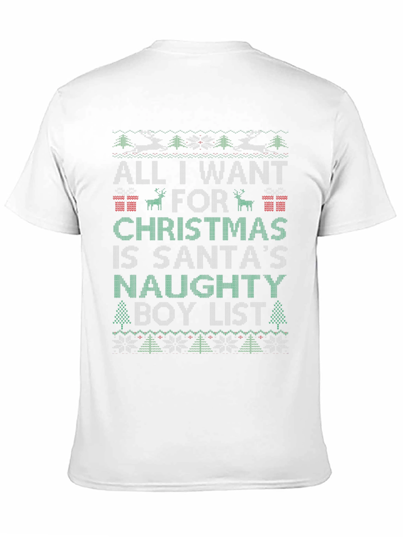 Christmas Naughty Boy List Ugly Christmas Sweater T-Shirt