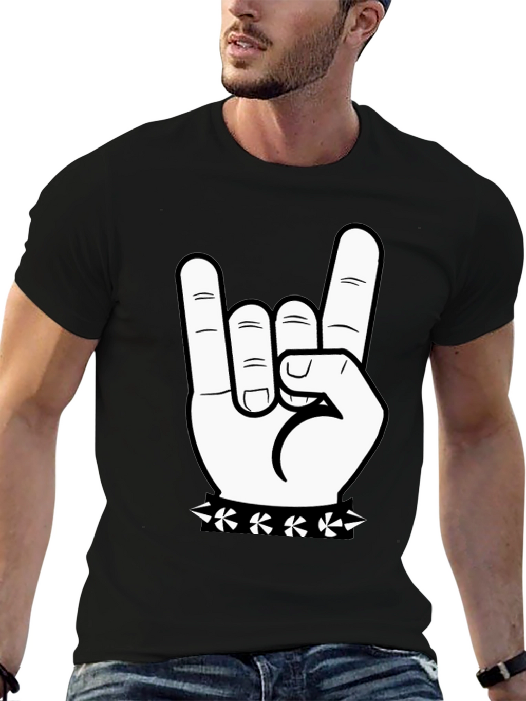 Rock On T-Shirt - Hand Graphic Tee