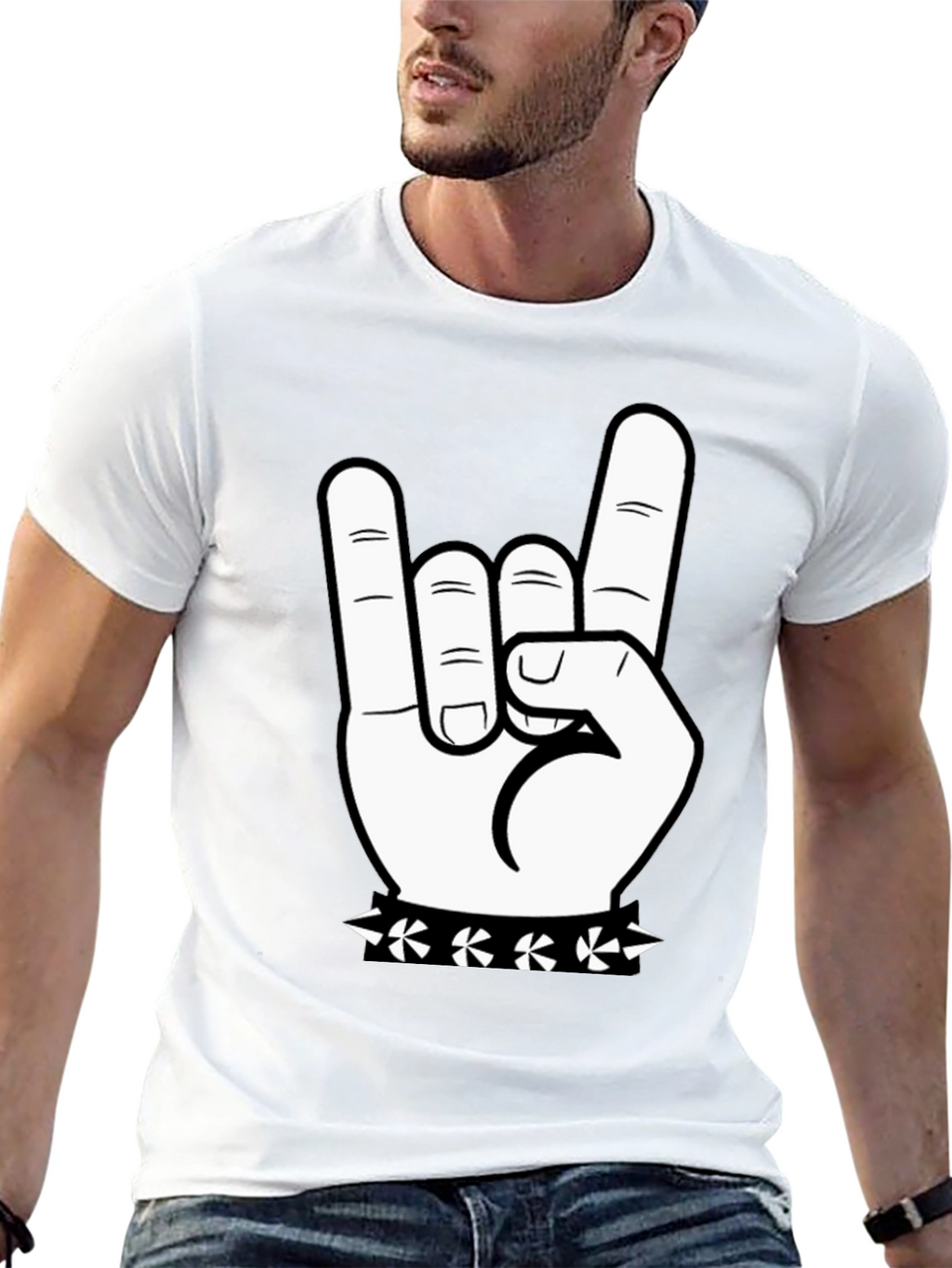Rock On T-Shirt - Hand Graphic Tee