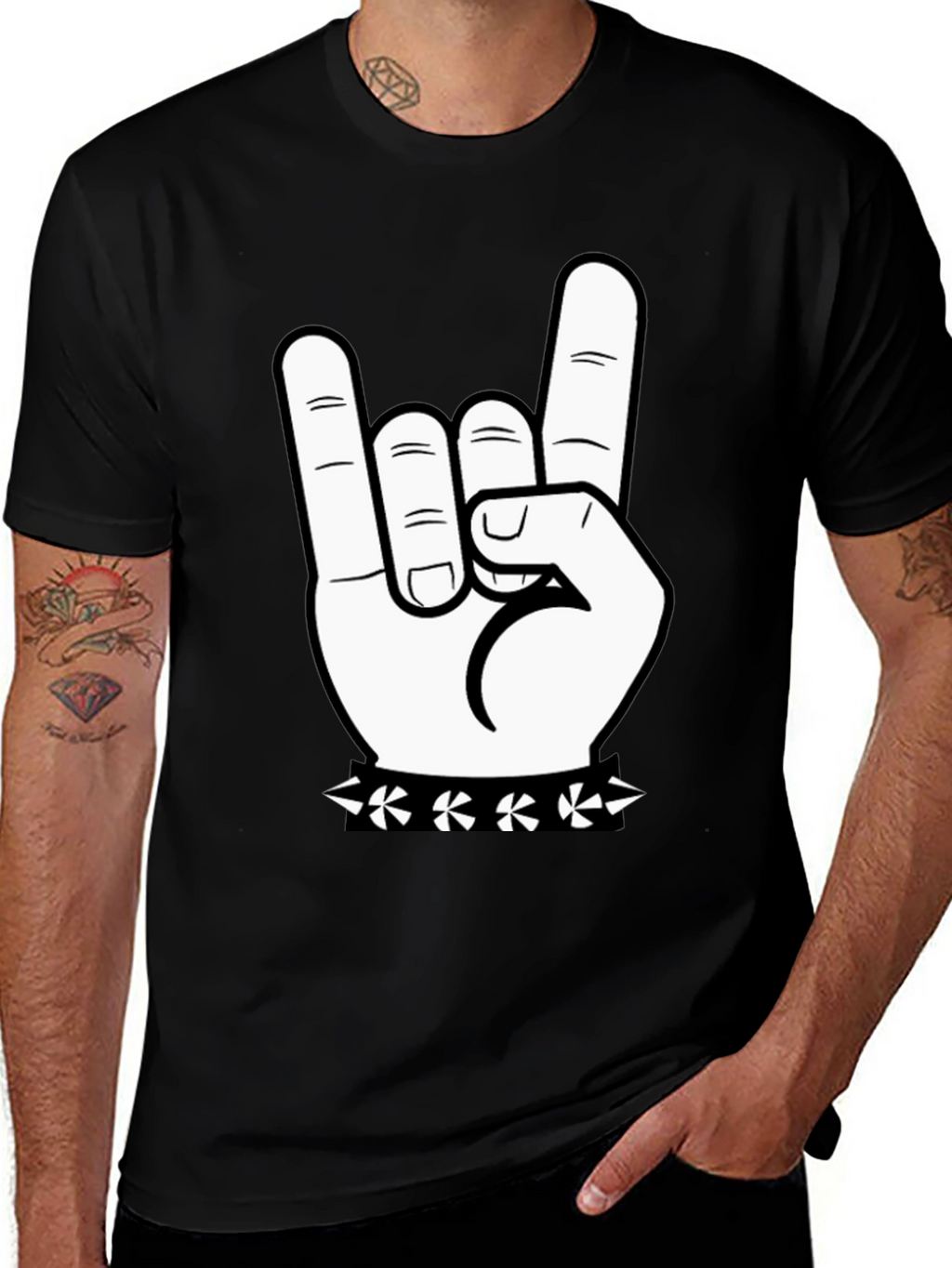 Rock On T-Shirt - Hand Graphic Tee