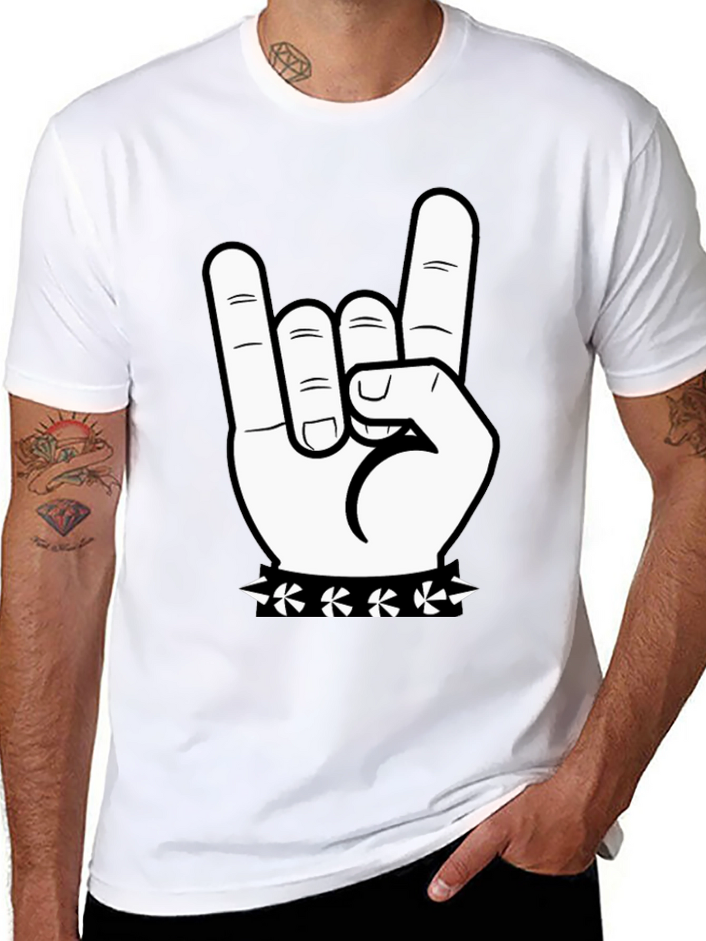 Rock On T-Shirt - Hand Graphic Tee
