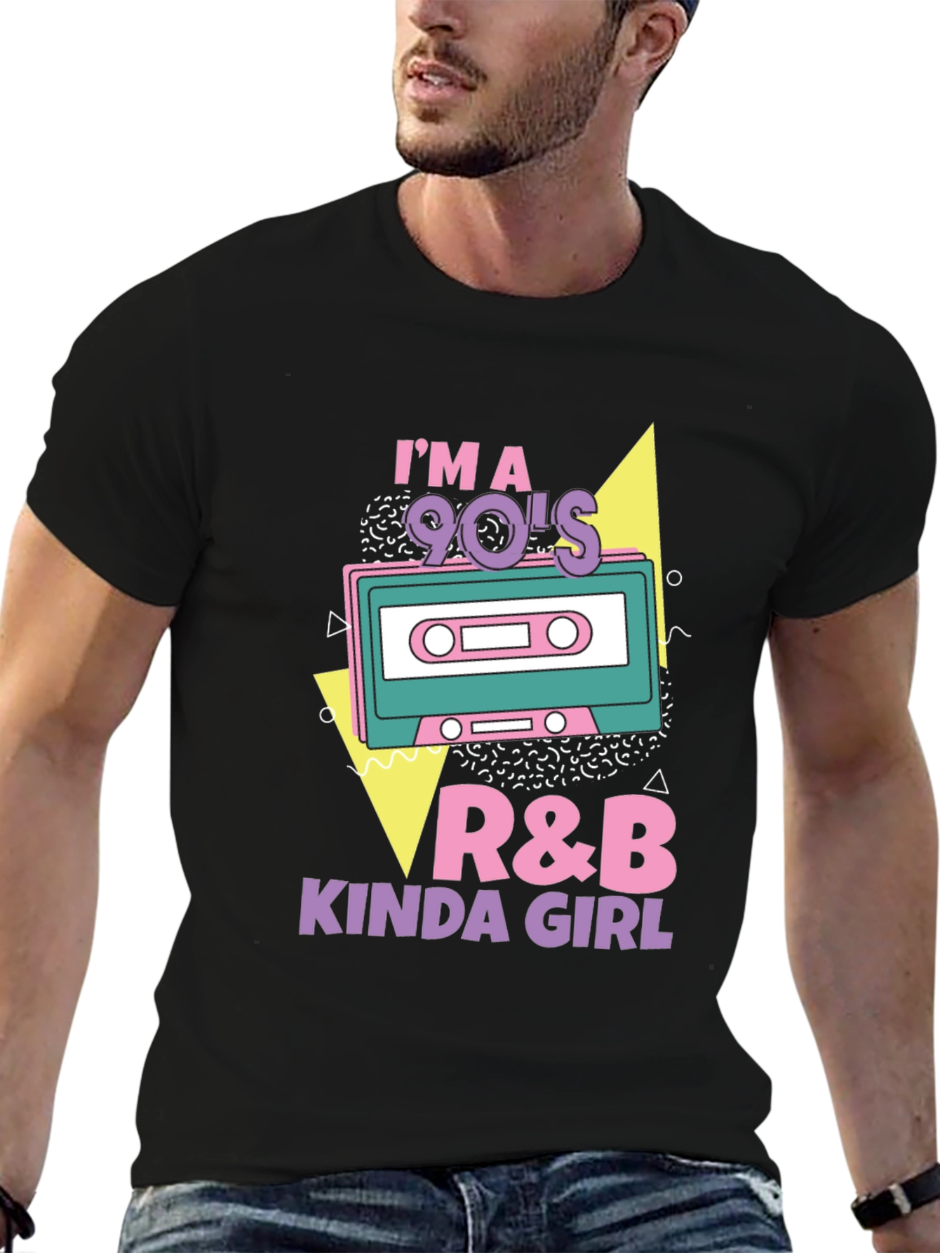 Im a 90s R&B Kinda Girl Black T-Shirt