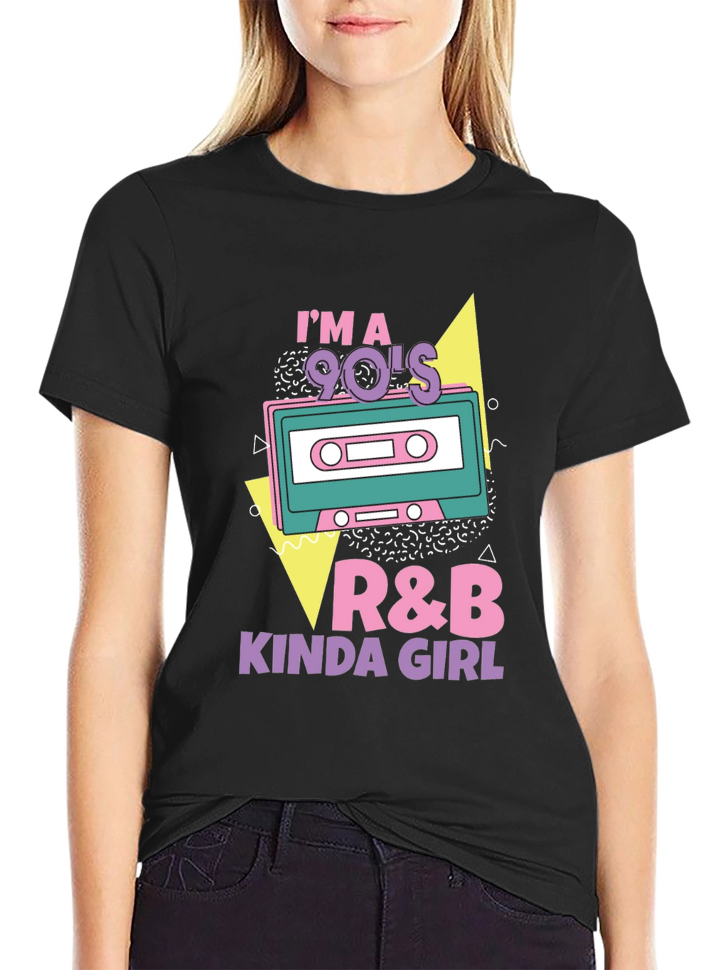 Im a 90s R&B Kinda Girl Black T-Shirt