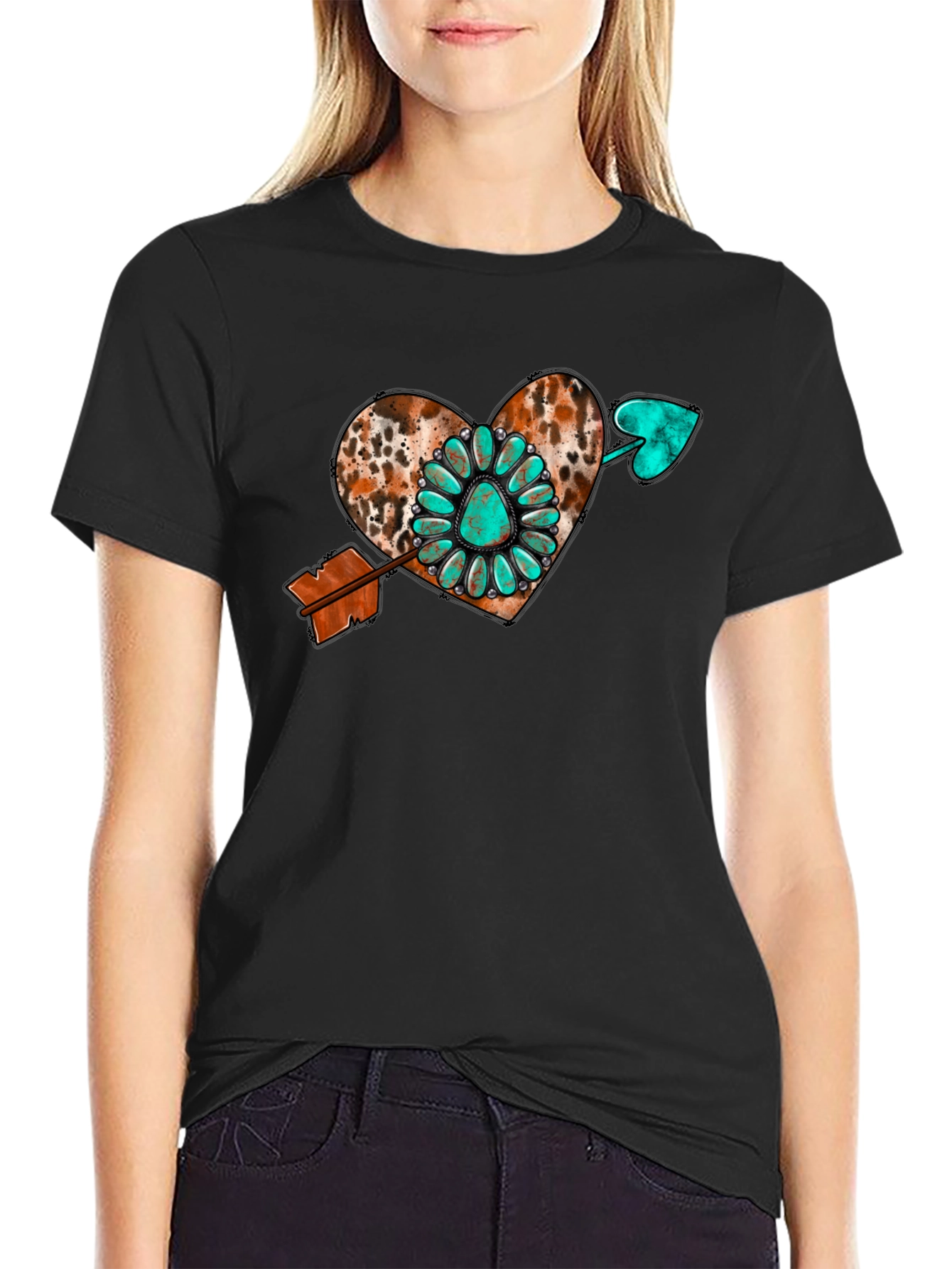 Western Heart Arrow Graphic Tee