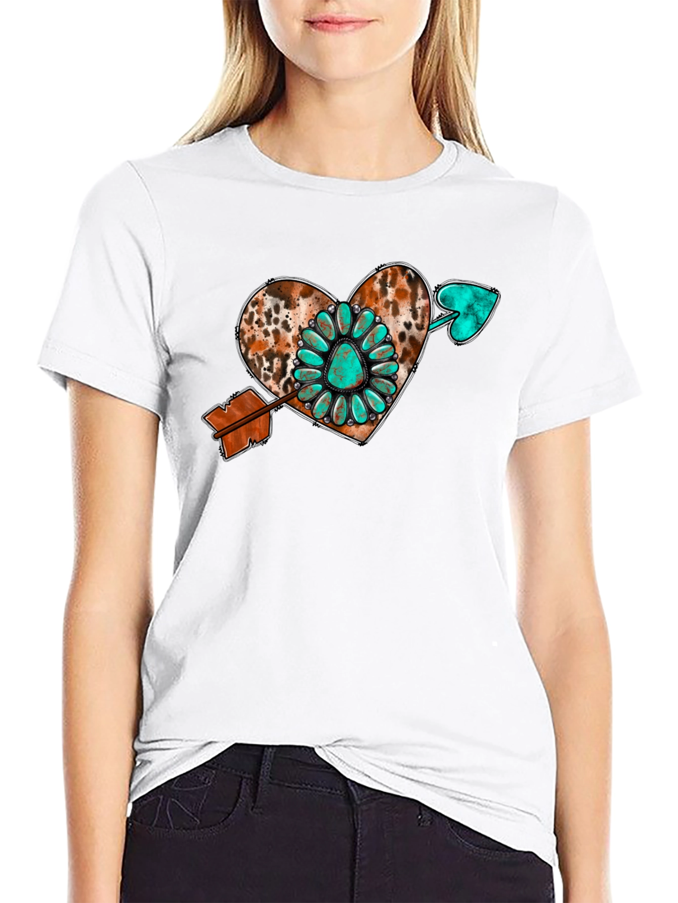 Western Heart Arrow Graphic Tee