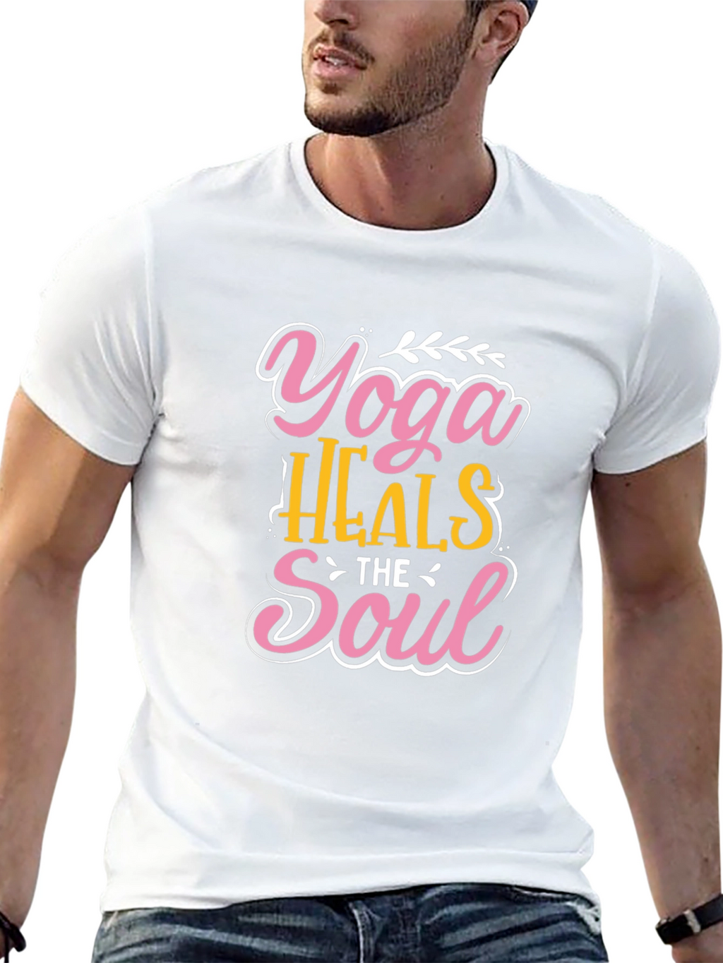Yoga Heals the Soul Graphic T-Shirt