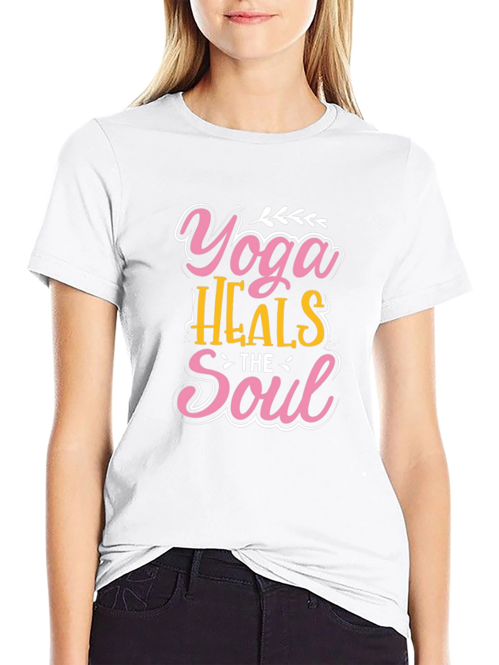 Yoga Heals the Soul Graphic T-Shirt