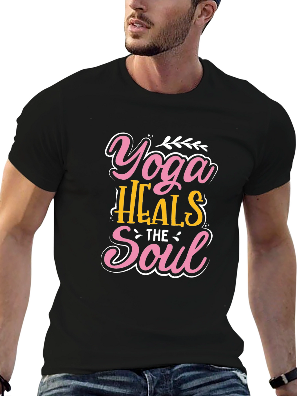 Yoga Heals the Soul Graphic T-Shirt