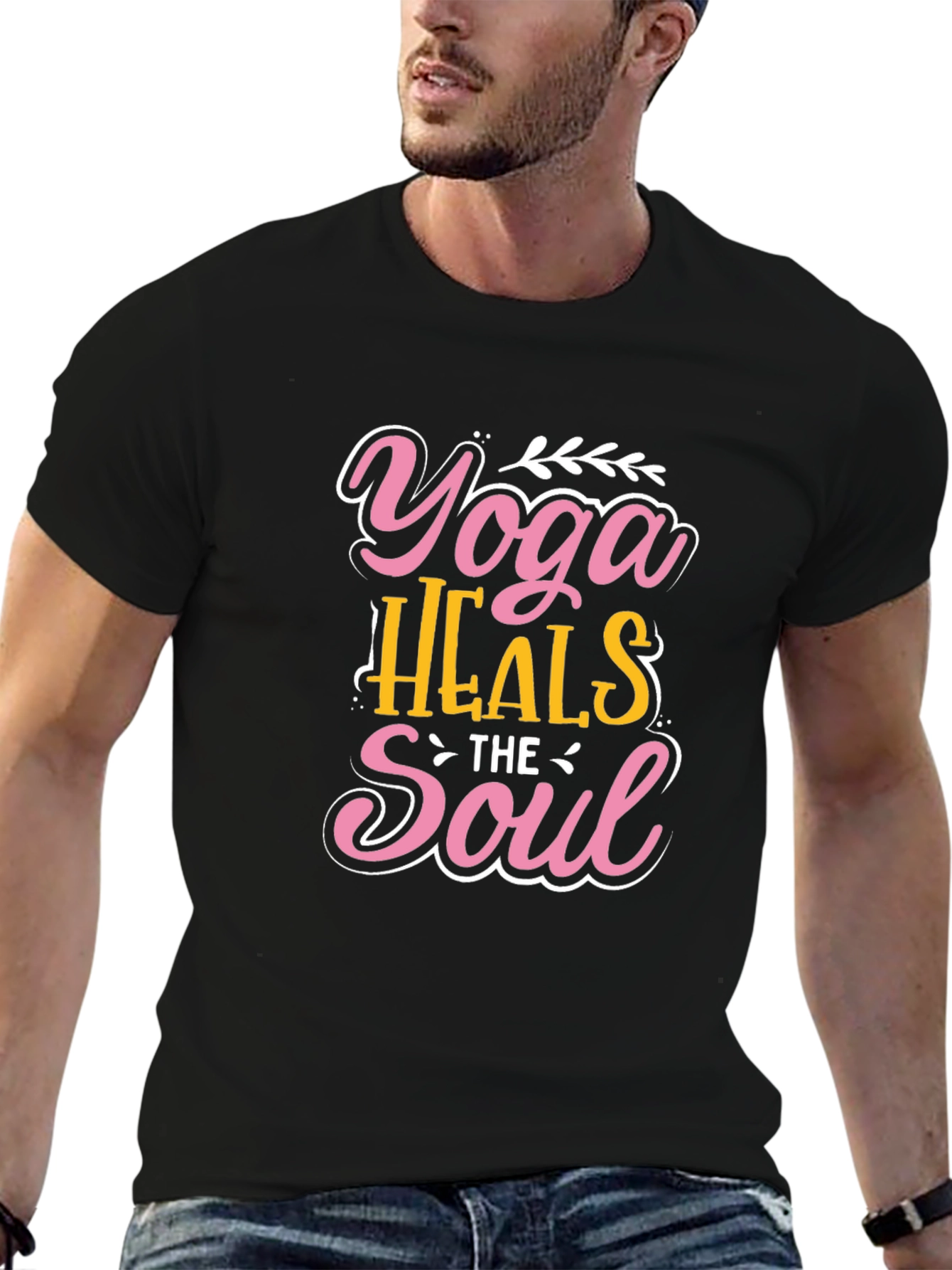 Yoga Heals the Soul Graphic T-Shirt