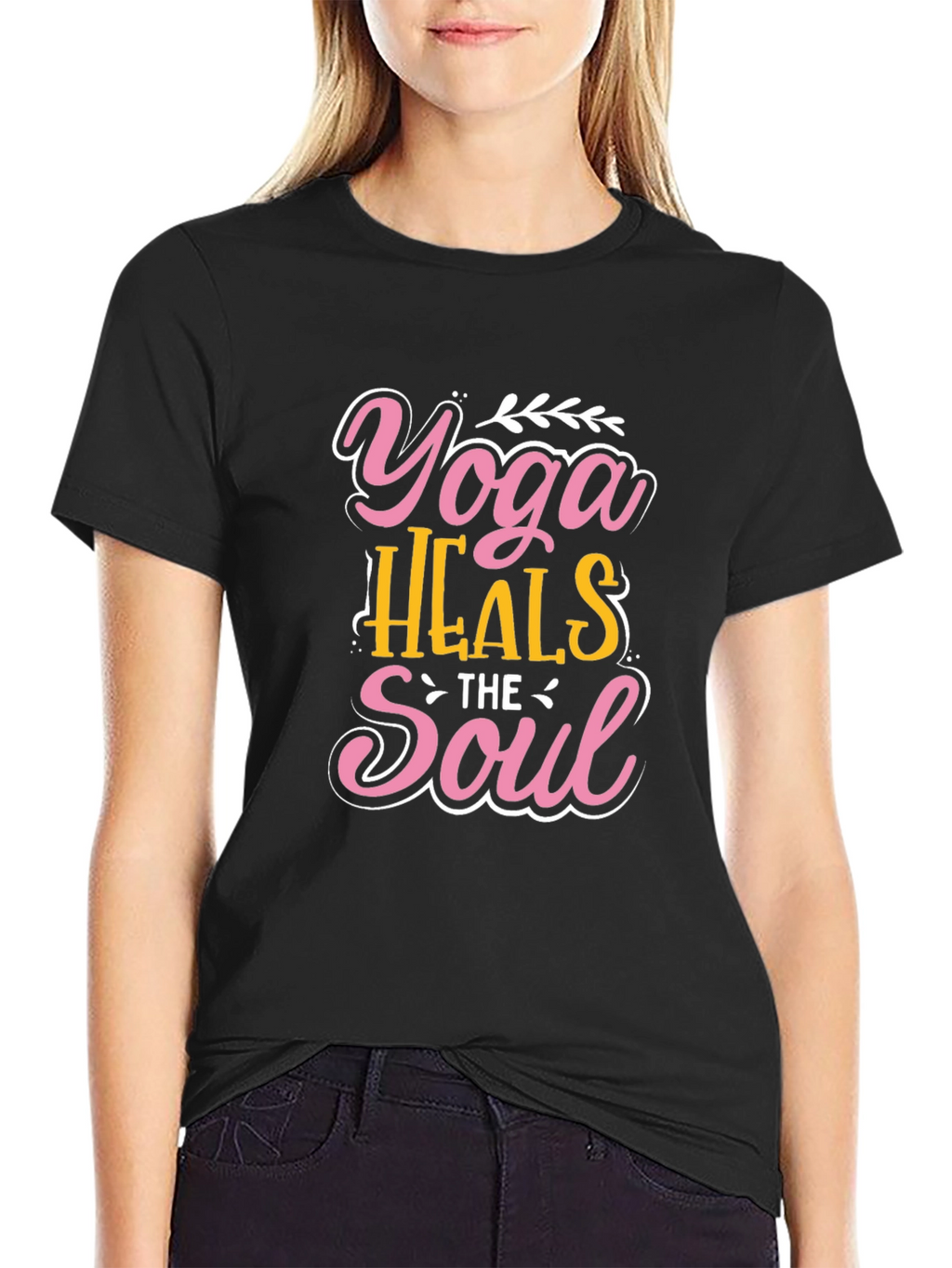 Yoga Heals the Soul Graphic T-Shirt