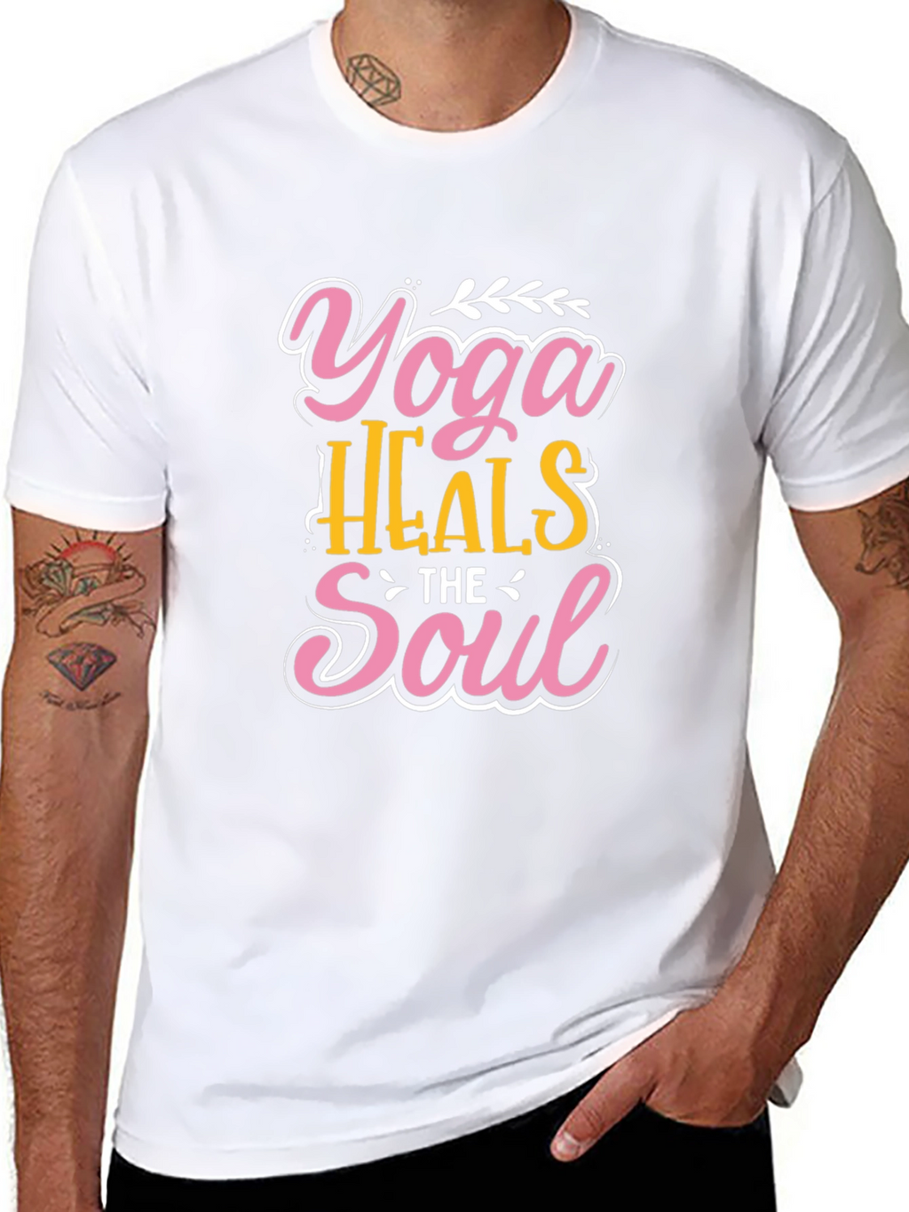 Yoga Heals the Soul Graphic T-Shirt