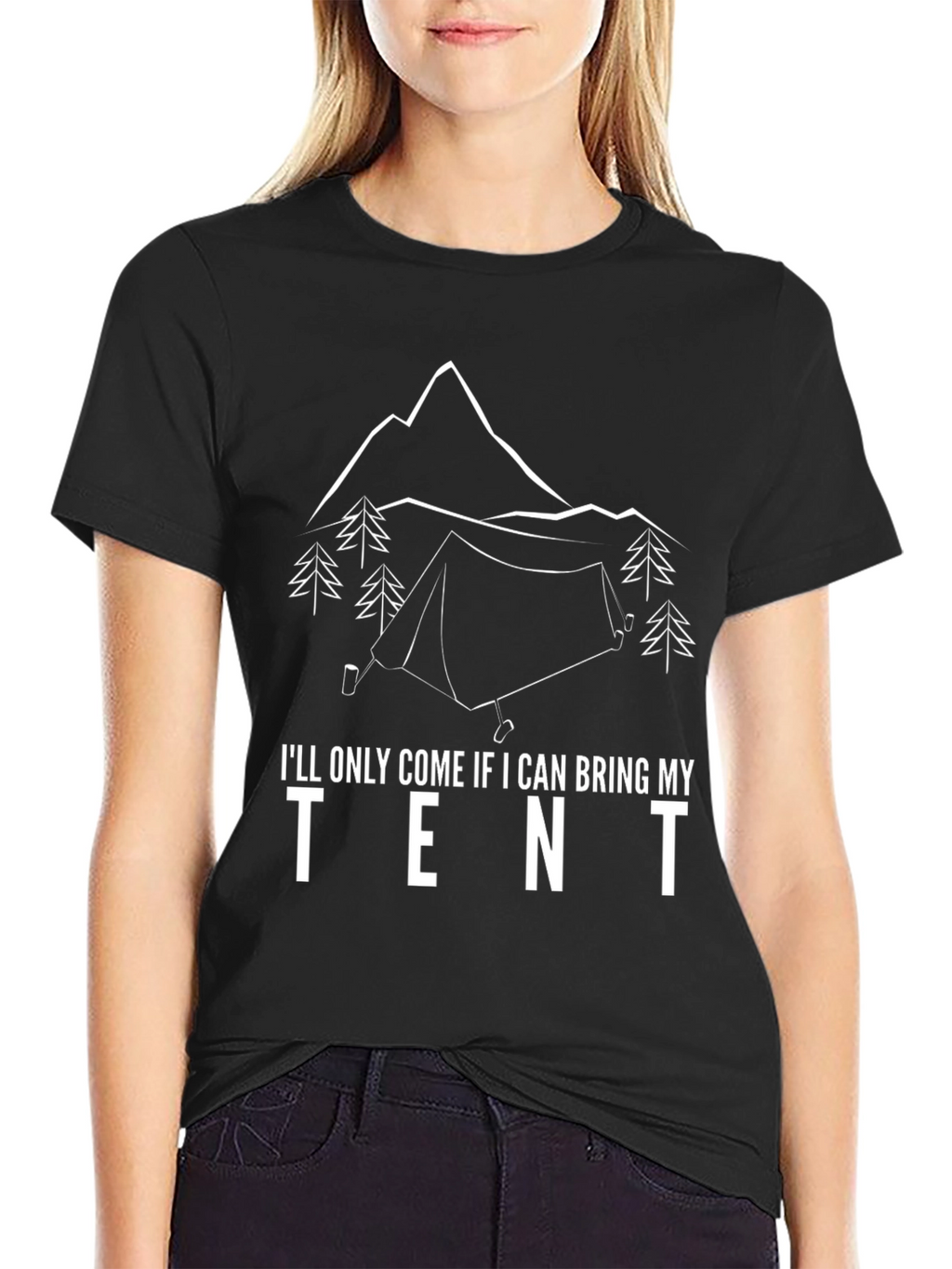 Camping Tent Graphic T-Shirt