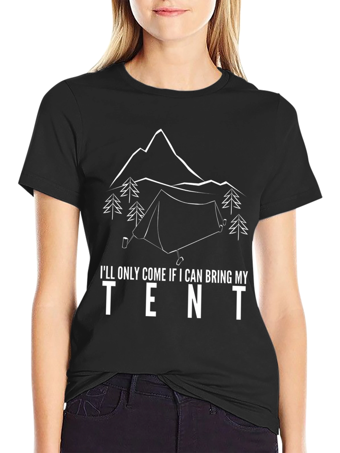 Camping Tent Graphic T-Shirt