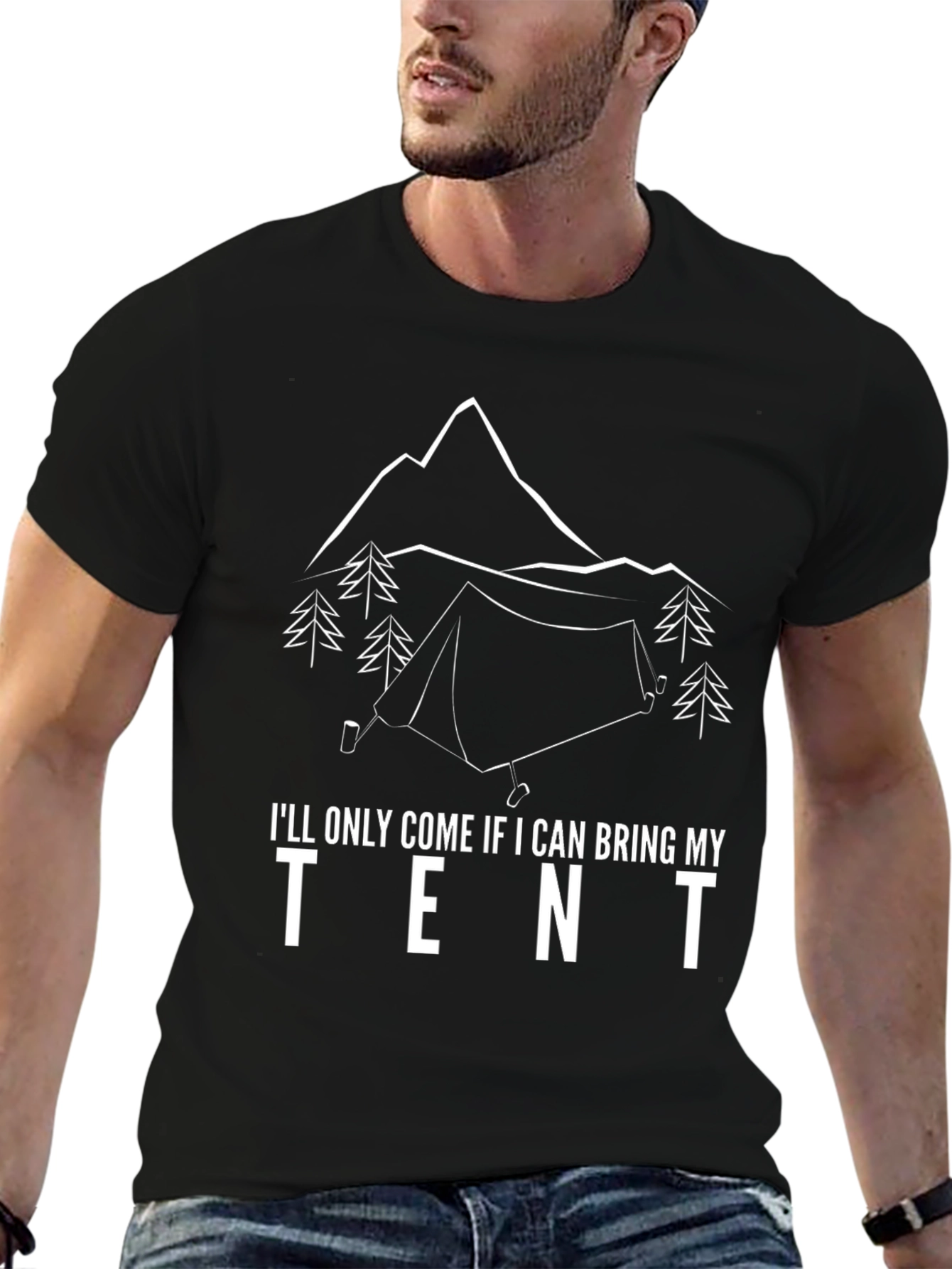 Camping Tent Graphic T-Shirt