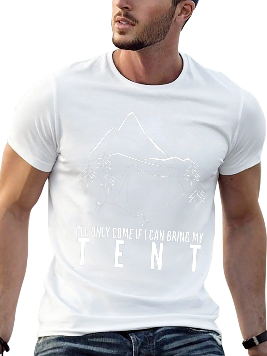 Camping Tent Graphic T-Shirt