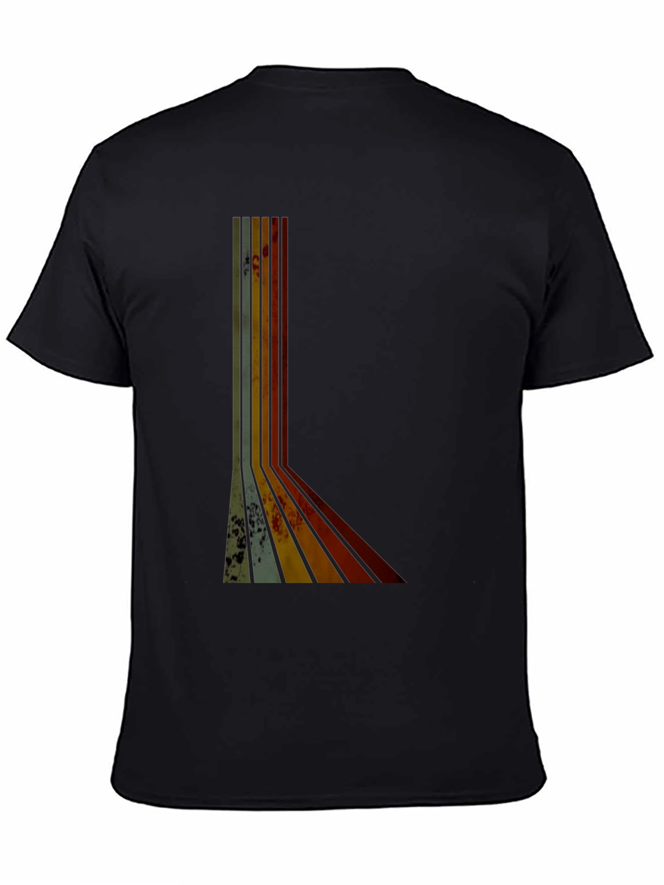 Retro Stripe Graphic Tee - Vintage Style T-Shirt