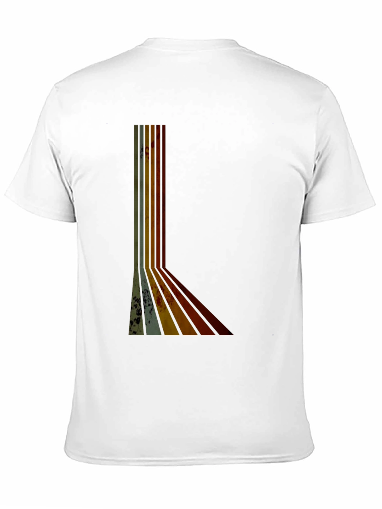 Retro Stripe Graphic Tee - Vintage Style T-Shirt