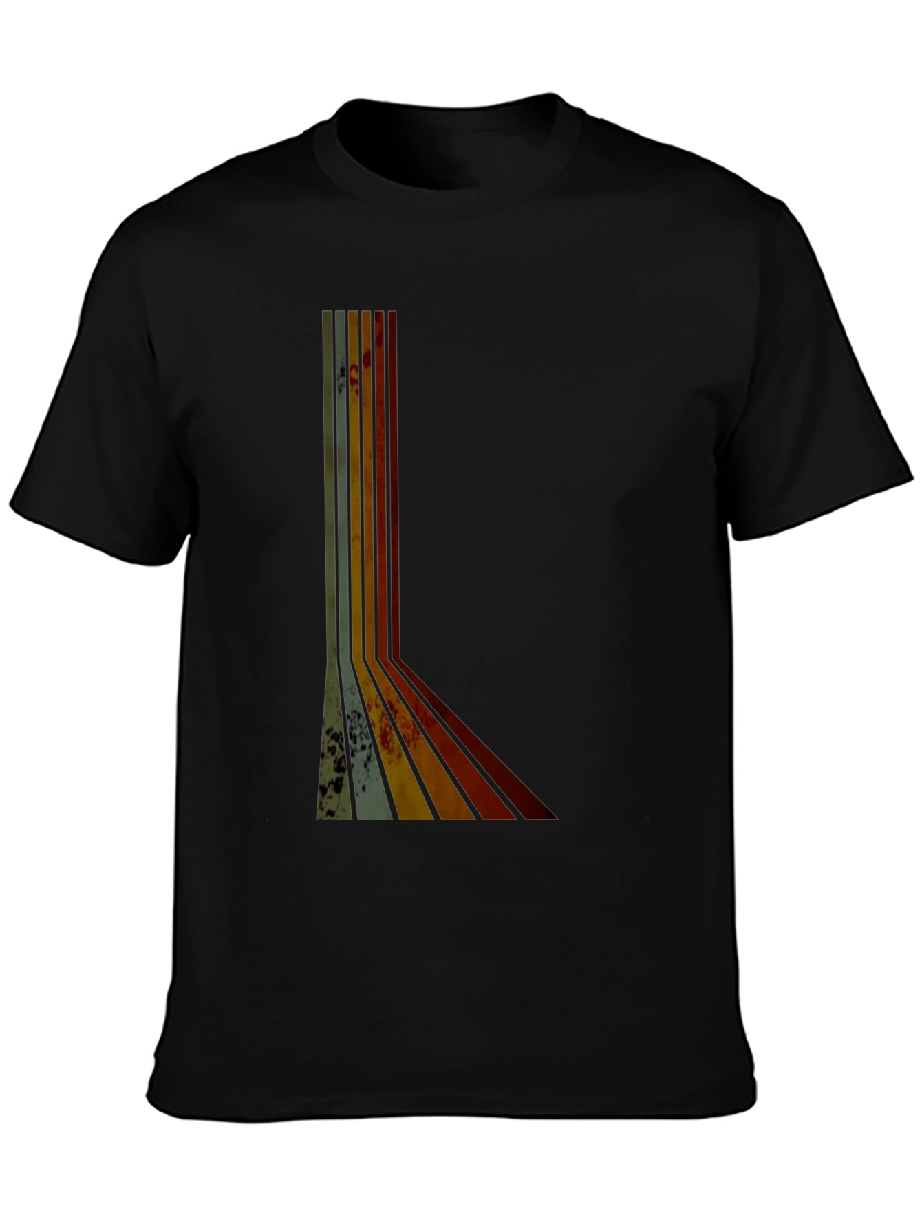Retro Stripe Graphic Tee - Vintage Style T-Shirt